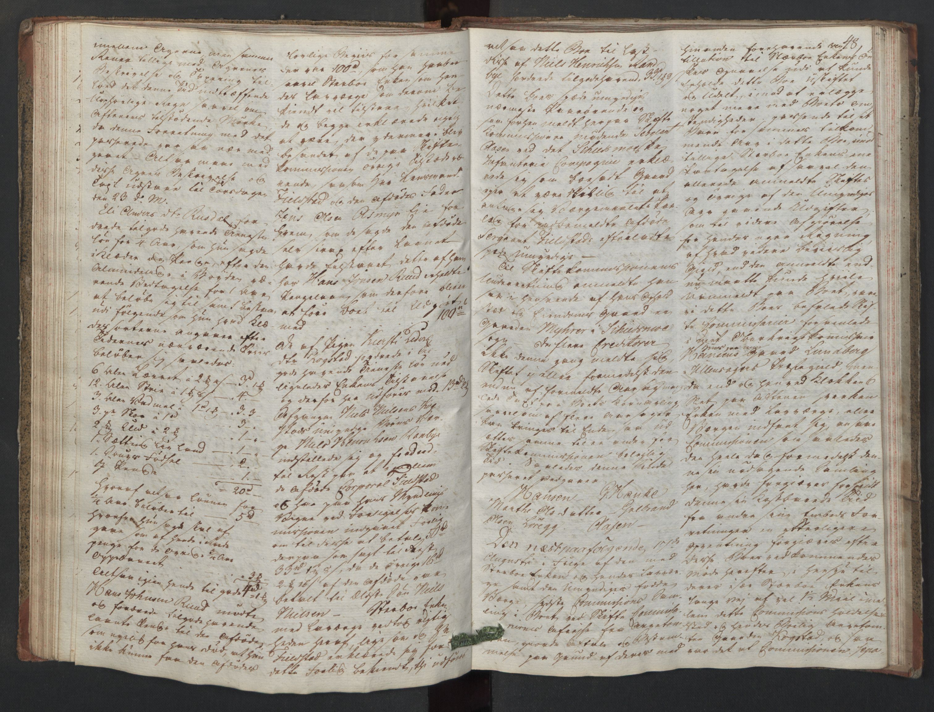 Forsvaret, Generalauditøren, AV/RA-RAFA-1772/F/Fj/Fjc/L0008: Skifteprotokol for akershusiske dragonregiment, 1801-1812, s. 47b-48a