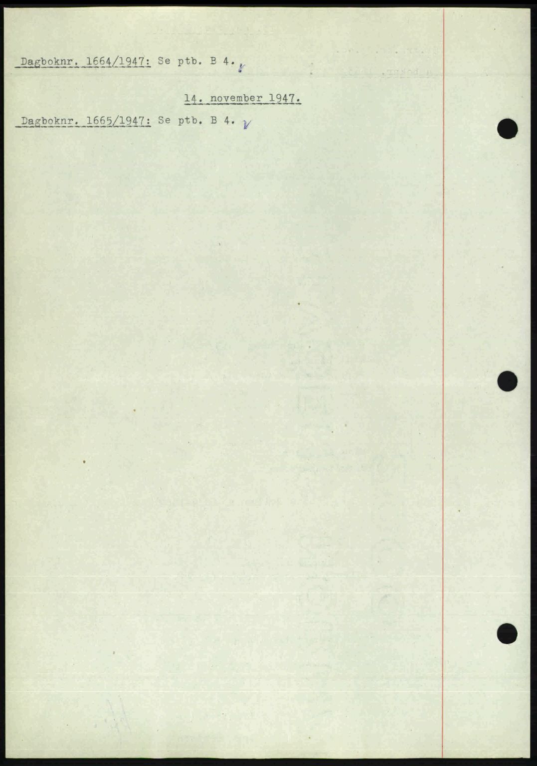 Nedenes sorenskriveri, SAK/1221-0006/G/Gb/Gba/L0058: Pantebok nr. A10, 1947-1948, Dagboknr: 1664/1947