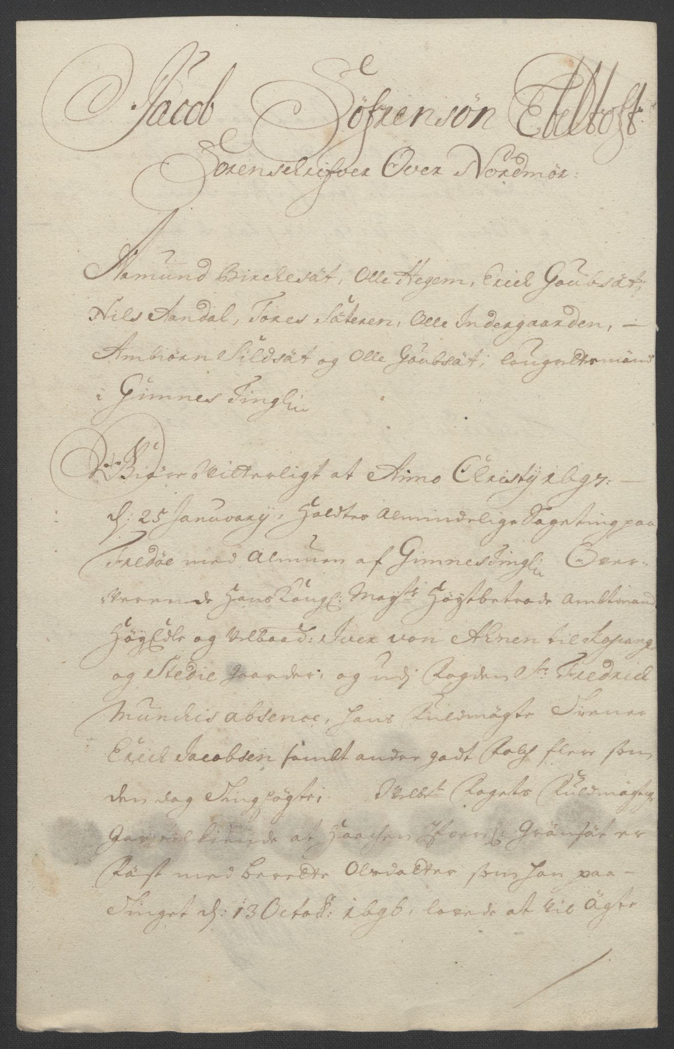 Rentekammeret inntil 1814, Reviderte regnskaper, Fogderegnskap, AV/RA-EA-4092/R56/L3736: Fogderegnskap Nordmøre, 1694-1696, s. 441