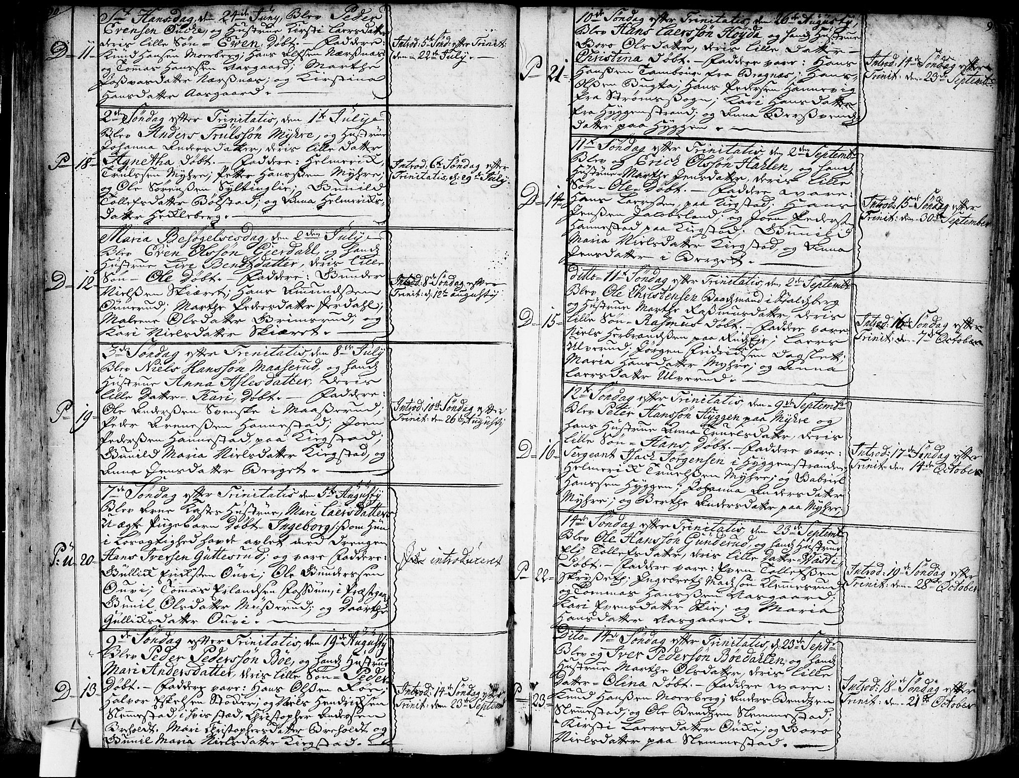 Røyken kirkebøker, AV/SAKO-A-241/G/Ga/L0001: Klokkerbok nr. 1, 1740-1768, s. 90-91