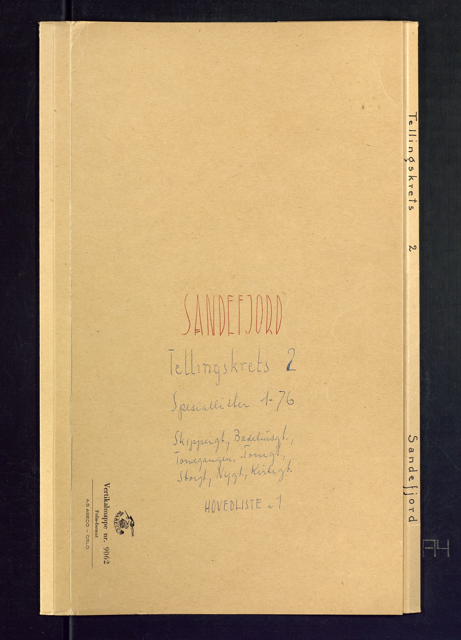 SAKO, Folketelling 1875 for 0706B Sandeherred prestegjeld, Sandefjord kjøpstad, 1875, s. 7