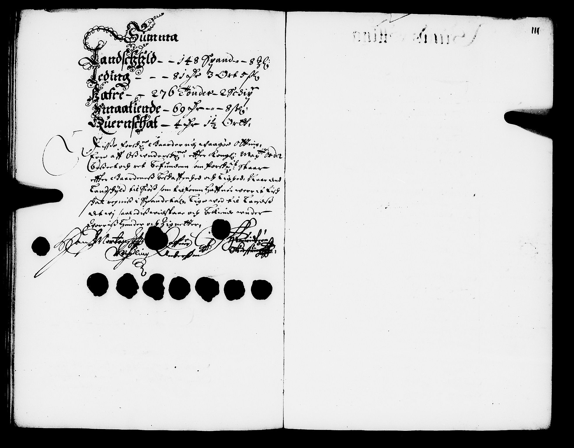 Rentekammeret inntil 1814, Realistisk ordnet avdeling, RA/EA-4070/N/Nb/Nba/L0048: Romsdal fogderi, 1669, s. 110b-111a