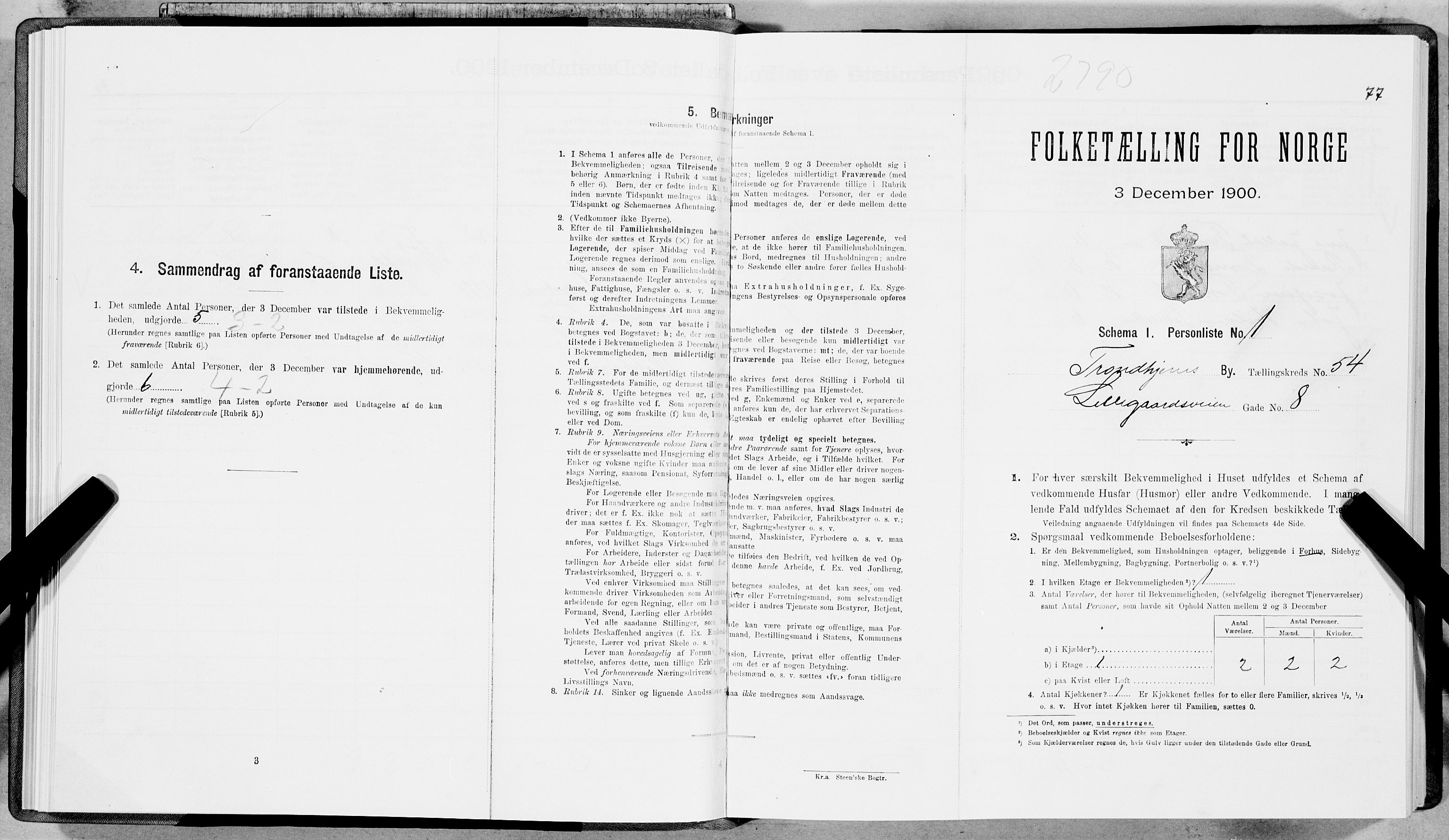 SAT, Folketelling 1900 for 1601 Trondheim kjøpstad, 1900, s. 9145