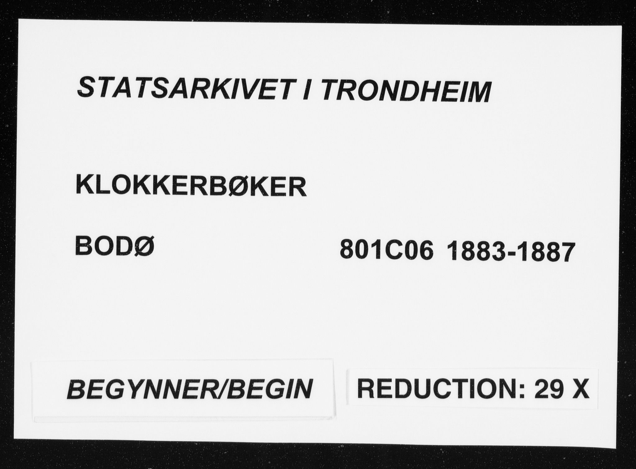 Ministerialprotokoller, klokkerbøker og fødselsregistre - Nordland, SAT/A-1459/801/L0031: Klokkerbok nr. 801C06, 1883-1887