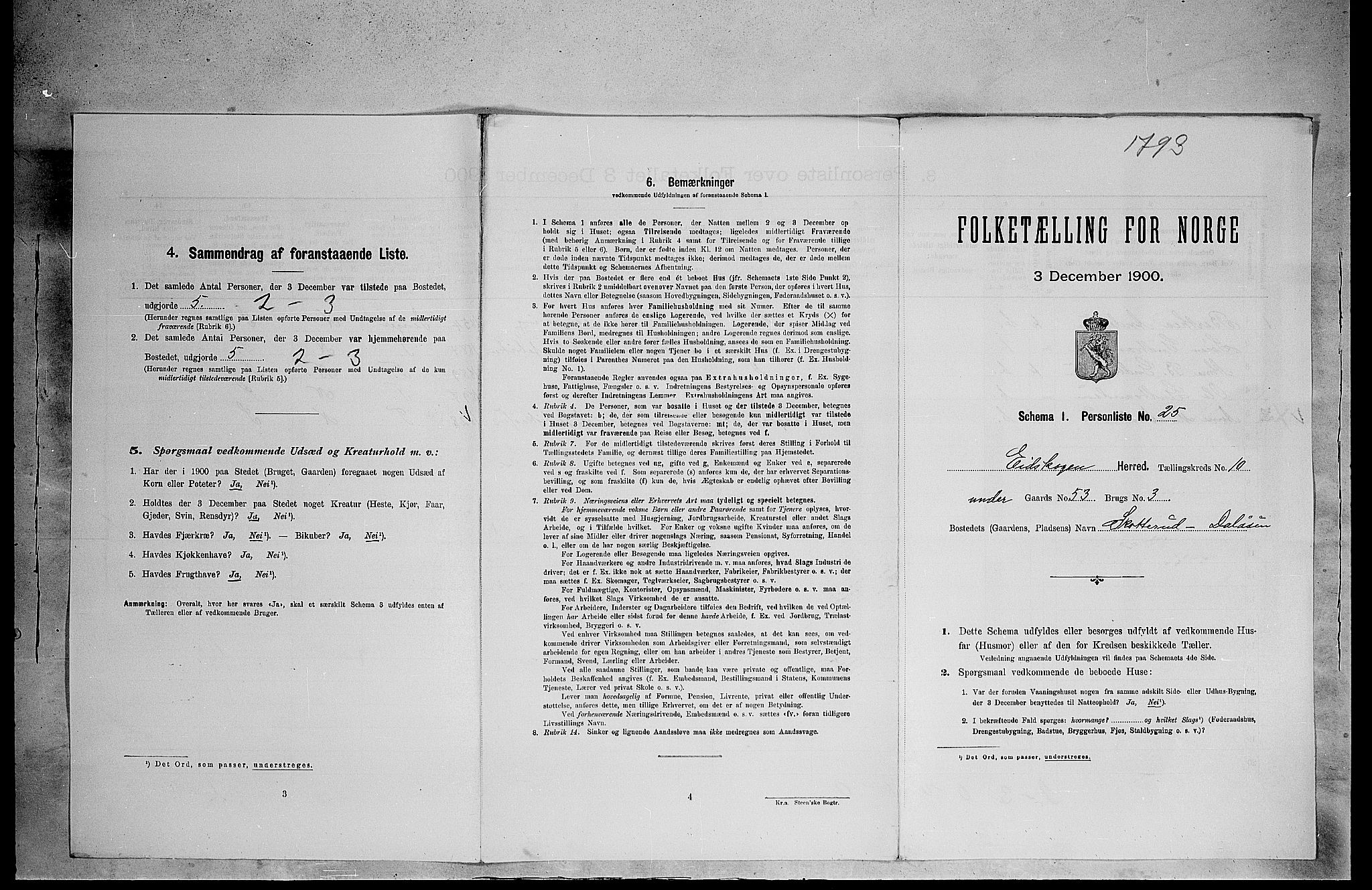 SAH, Folketelling 1900 for 0420 Eidskog herred, 1900, s. 1273