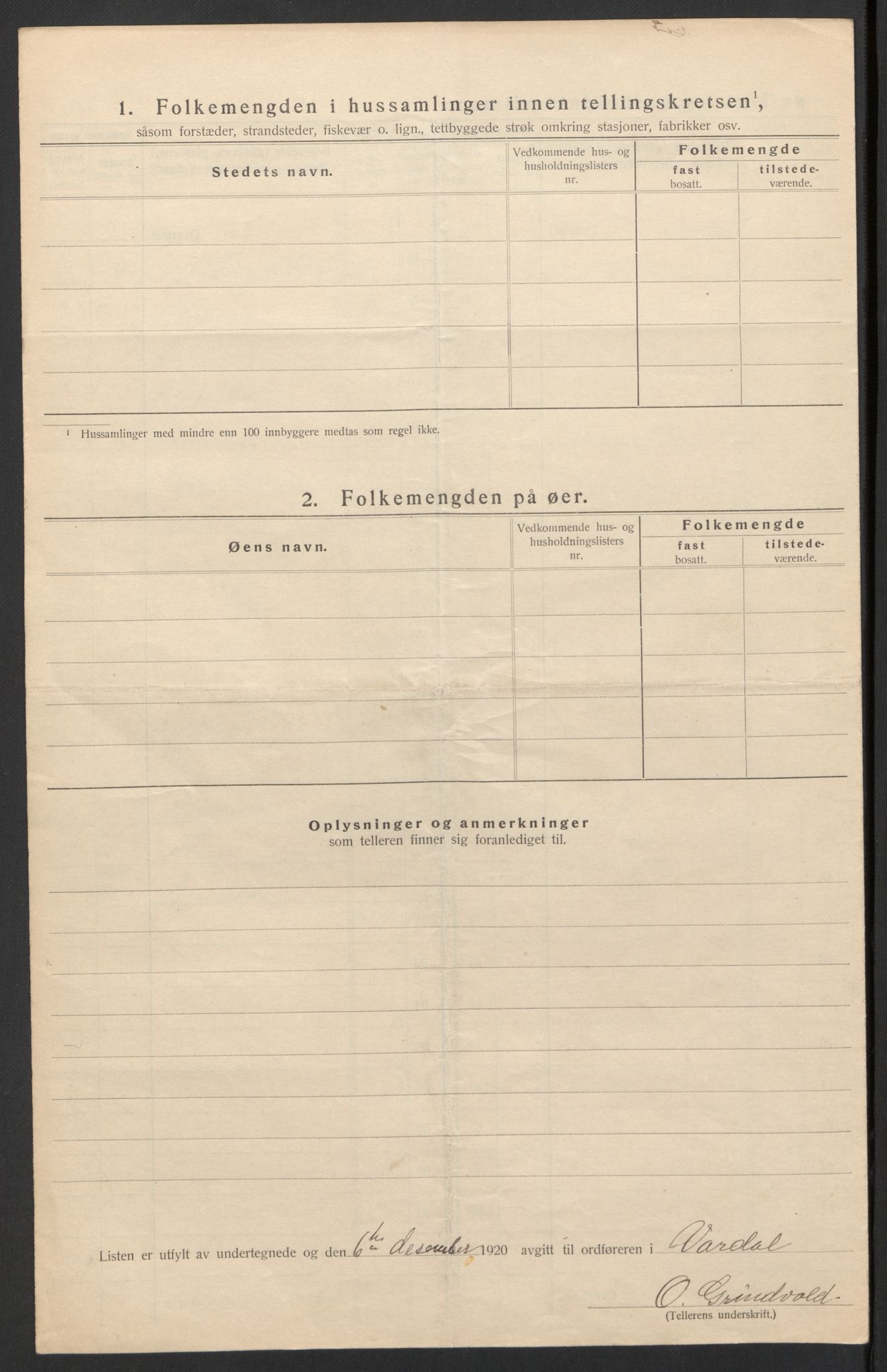 SAH, Folketelling 1920 for 0527 Vardal herred, 1920, s. 14