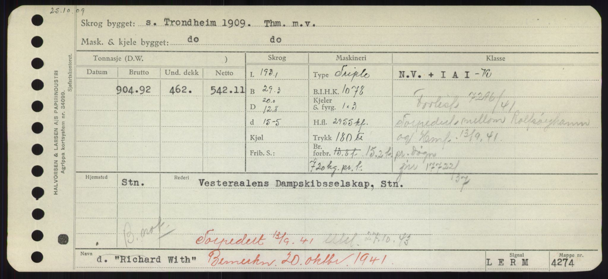 Sjøfartsdirektoratet med forløpere, Skipsmålingen, AV/RA-S-1627/H/Hd/L0030: Fartøy, Q-Riv, s. 483