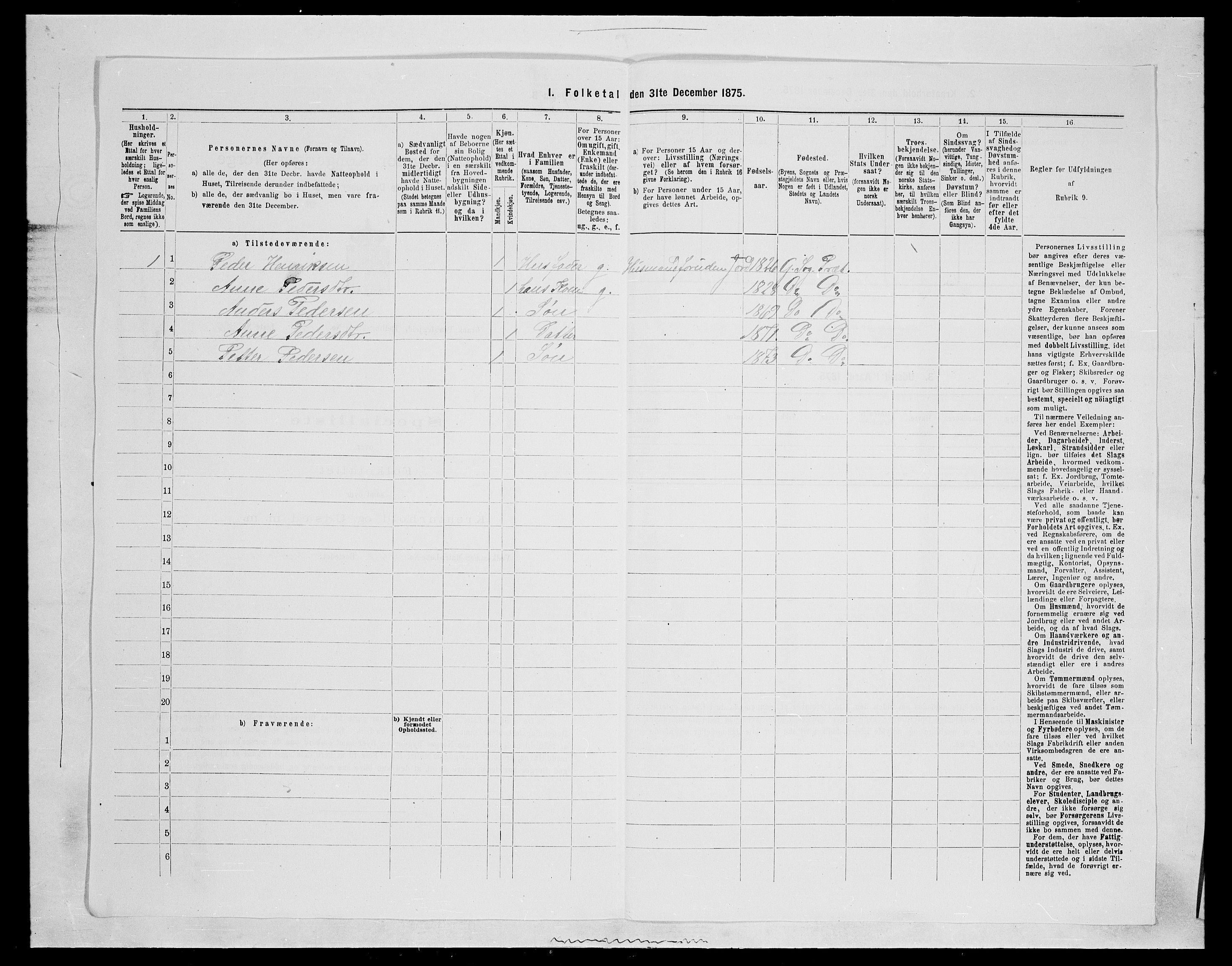 SAH, Folketelling 1875 for 0534P Gran prestegjeld, 1875, s. 2702