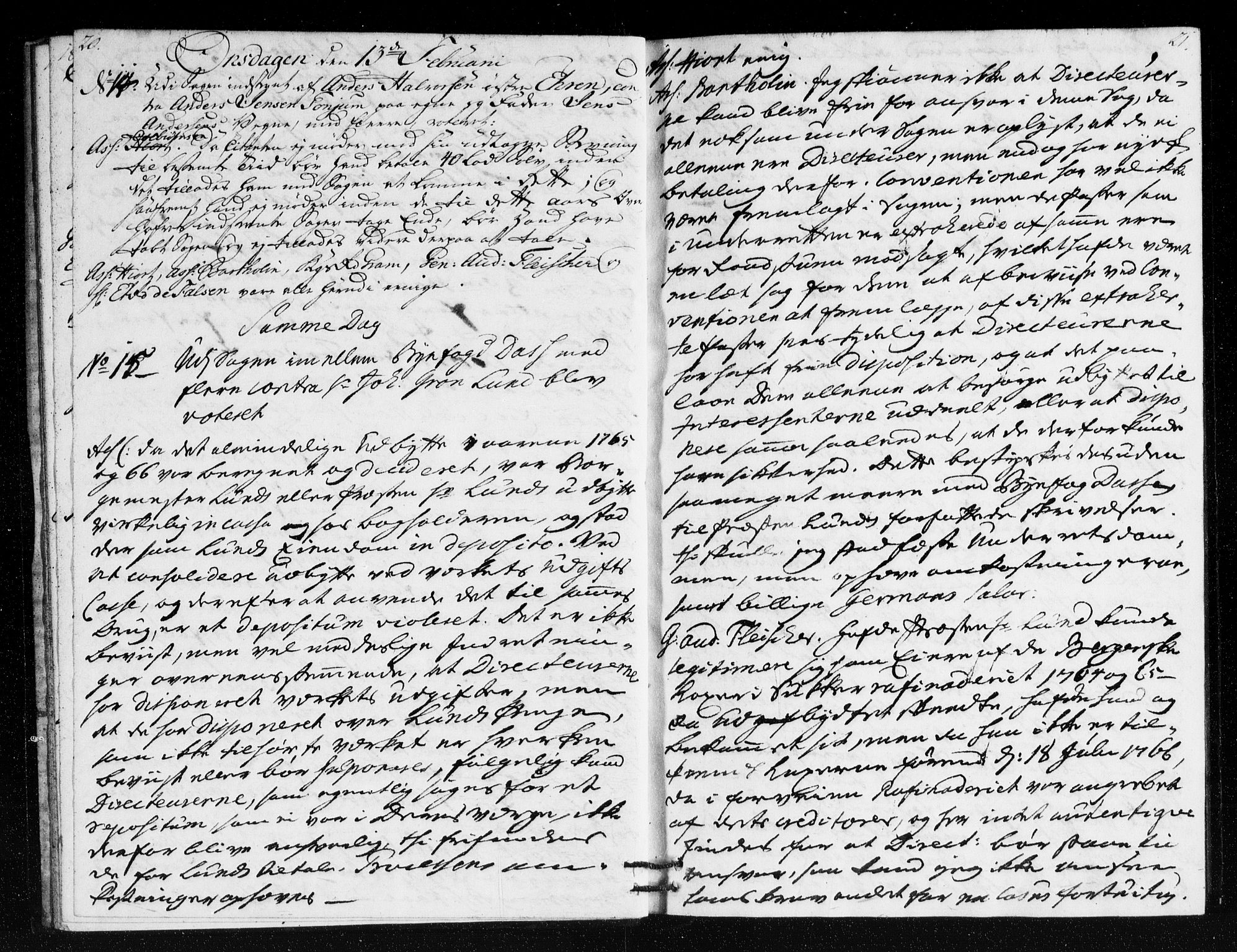 Overhoffretten 1667-1797, AV/RA-EA-2884/Ac/L0210: Voteringsprotokoll, 1771, s. 20-21