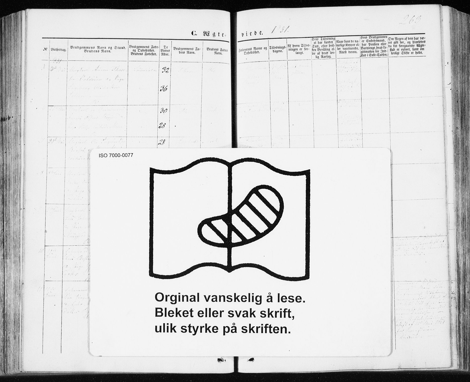 Ministerialprotokoller, klokkerbøker og fødselsregistre - Møre og Romsdal, AV/SAT-A-1454/590/L1013: Ministerialbok nr. 590A05, 1847-1877, s. 263