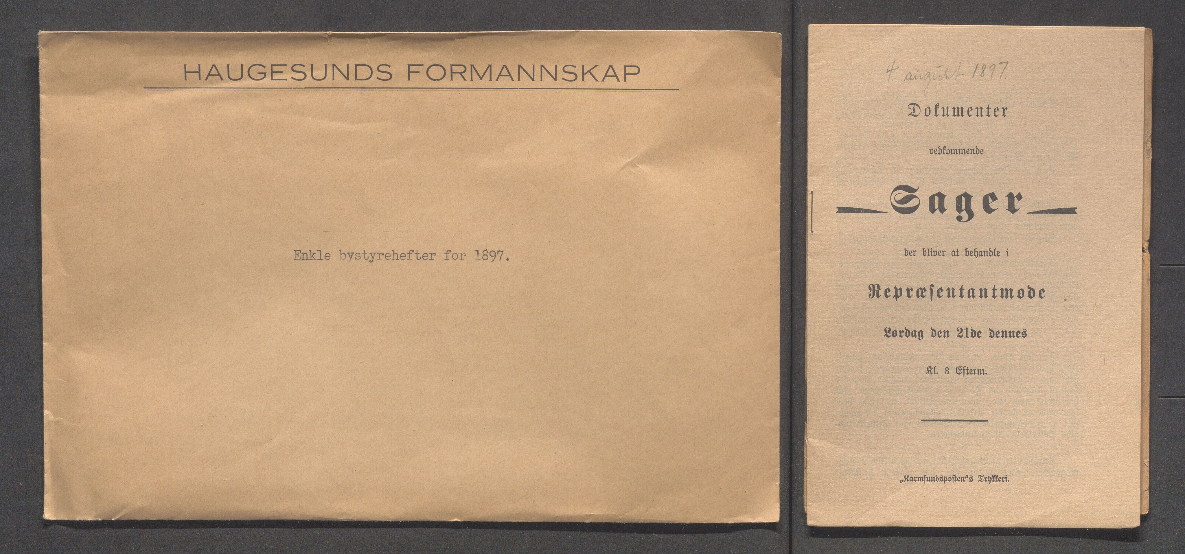 Haugesund kommune - Formannskapet og Bystyret, IKAR/A-740/A/Abb/L0001: Bystyreforhandlinger, 1889-1907, s. 198