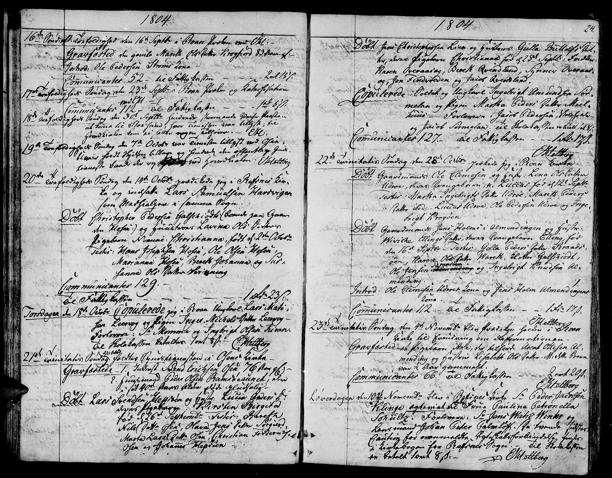 Ministerialprotokoller, klokkerbøker og fødselsregistre - Sør-Trøndelag, SAT/A-1456/657/L0701: Ministerialbok nr. 657A02, 1802-1831, s. 24
