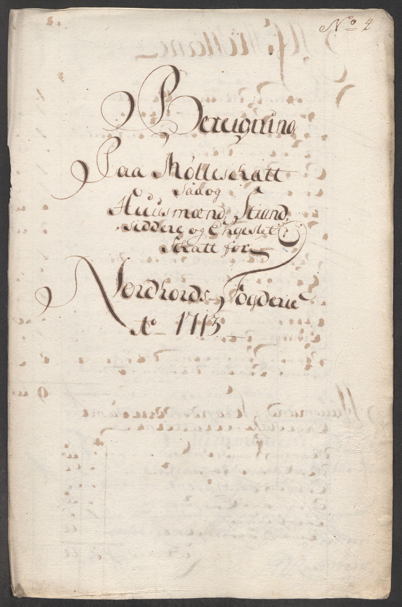 Rentekammeret inntil 1814, Reviderte regnskaper, Fogderegnskap, AV/RA-EA-4092/R51/L3195: Fogderegnskap Nordhordland og Voss, 1713, s. 166