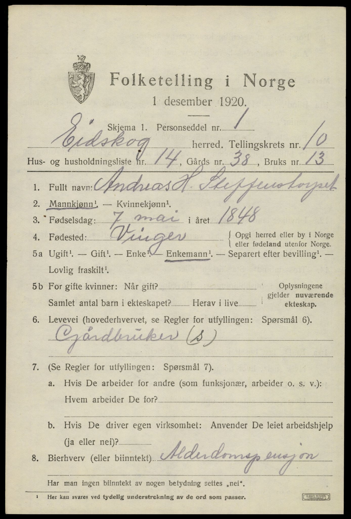 SAH, Folketelling 1920 for 0420 Eidskog herred, 1920, s. 11293