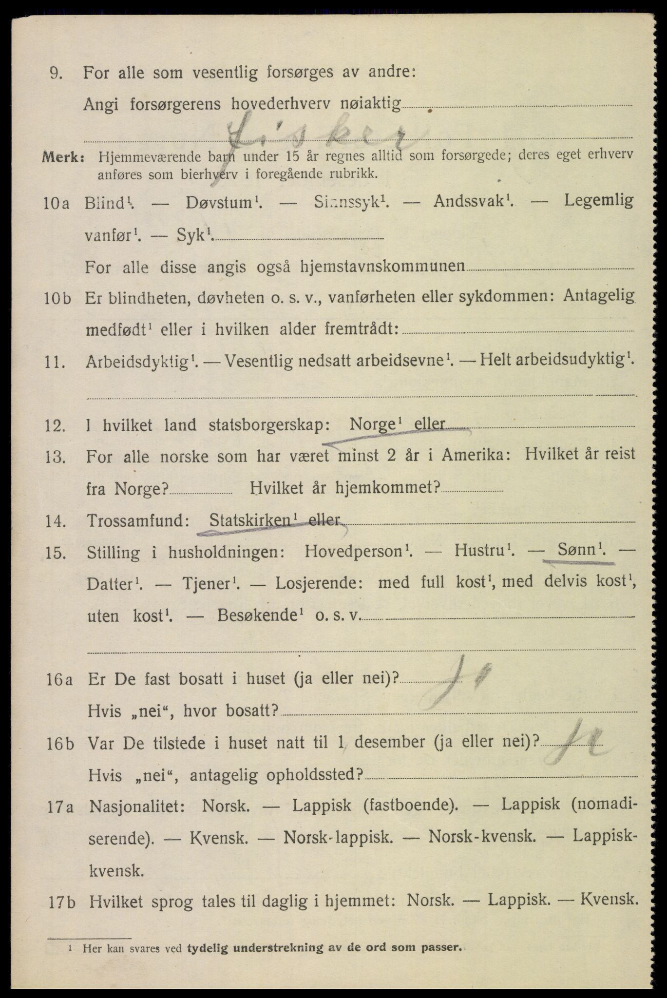 SAT, Folketelling 1920 for 1868 Øksnes herred, 1920, s. 2847