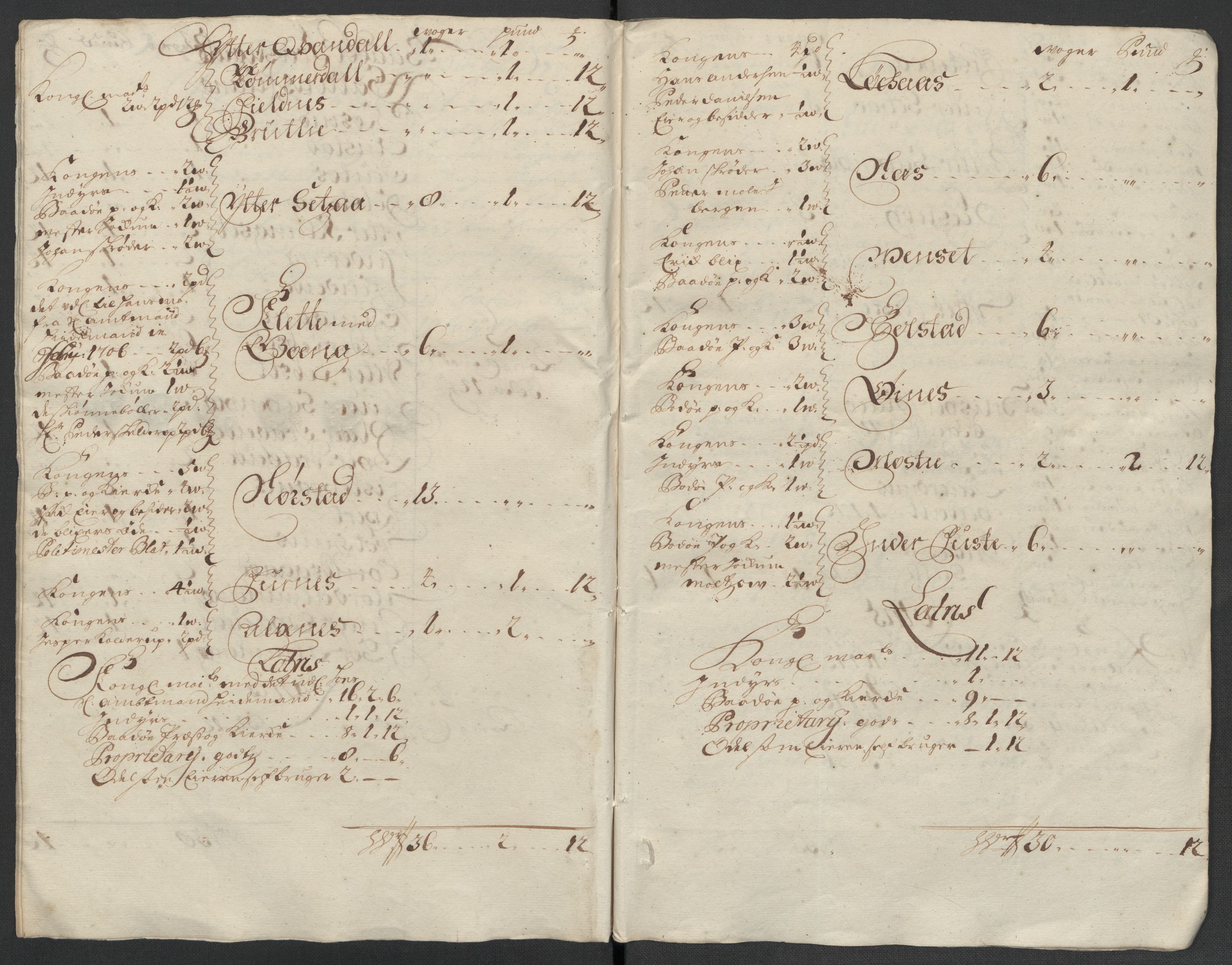 Rentekammeret inntil 1814, Reviderte regnskaper, Fogderegnskap, AV/RA-EA-4092/R66/L4581: Fogderegnskap Salten, 1707-1710, s. 416