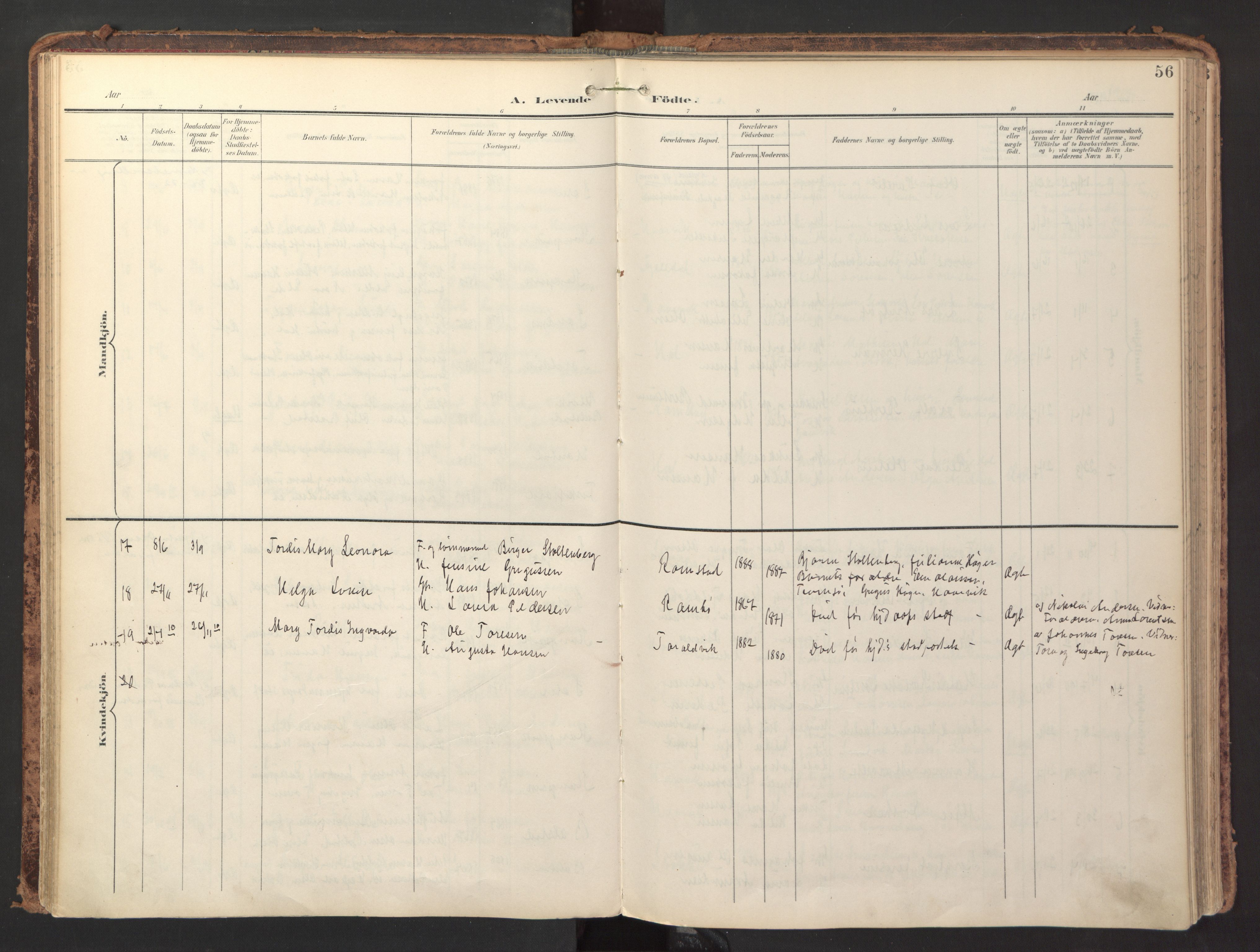 Ministerialprotokoller, klokkerbøker og fødselsregistre - Nordland, AV/SAT-A-1459/865/L0926: Ministerialbok nr. 865A04, 1897-1912, s. 56