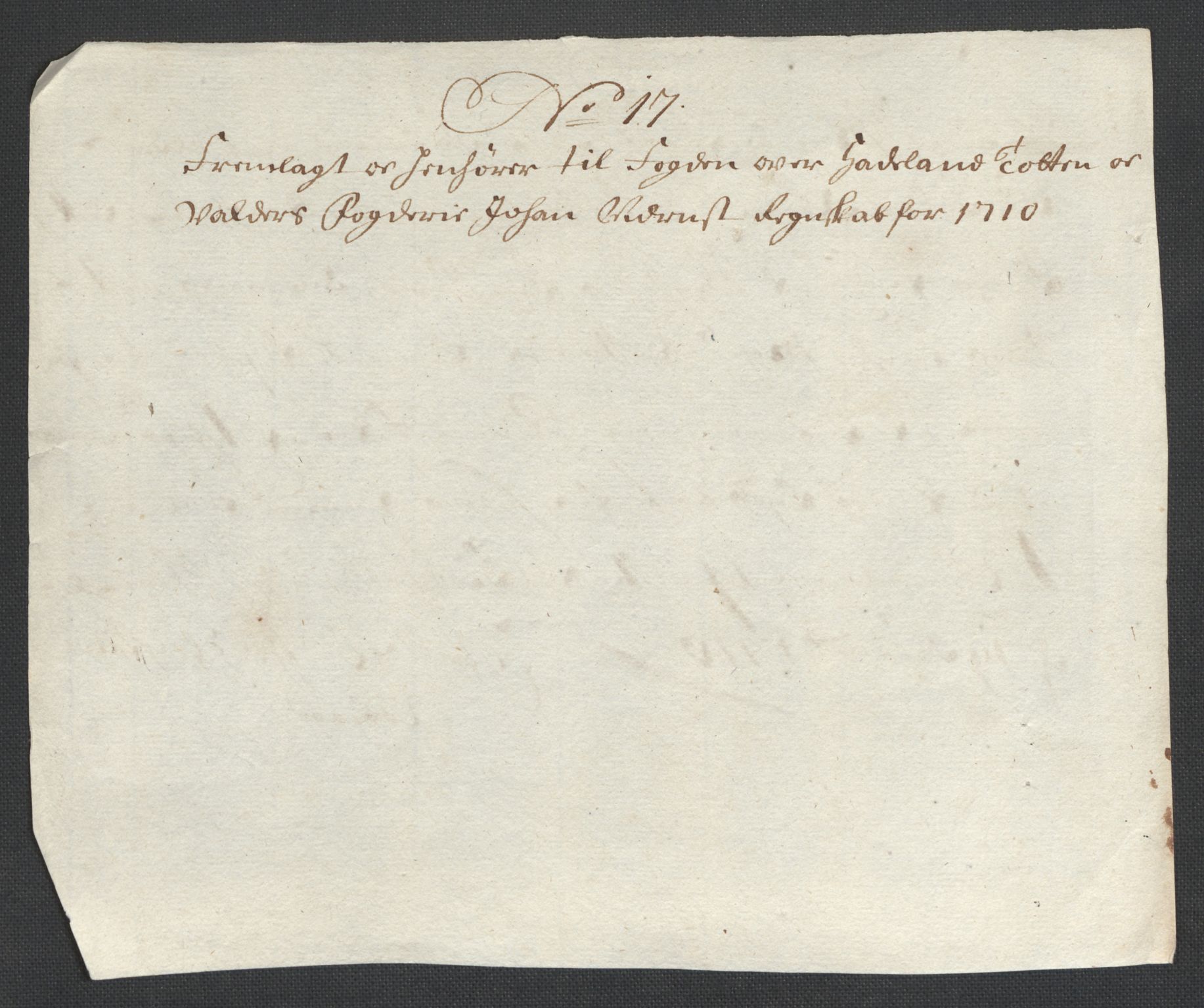 Rentekammeret inntil 1814, Reviderte regnskaper, Fogderegnskap, AV/RA-EA-4092/R18/L1307: Fogderegnskap Hadeland, Toten og Valdres, 1710, s. 60