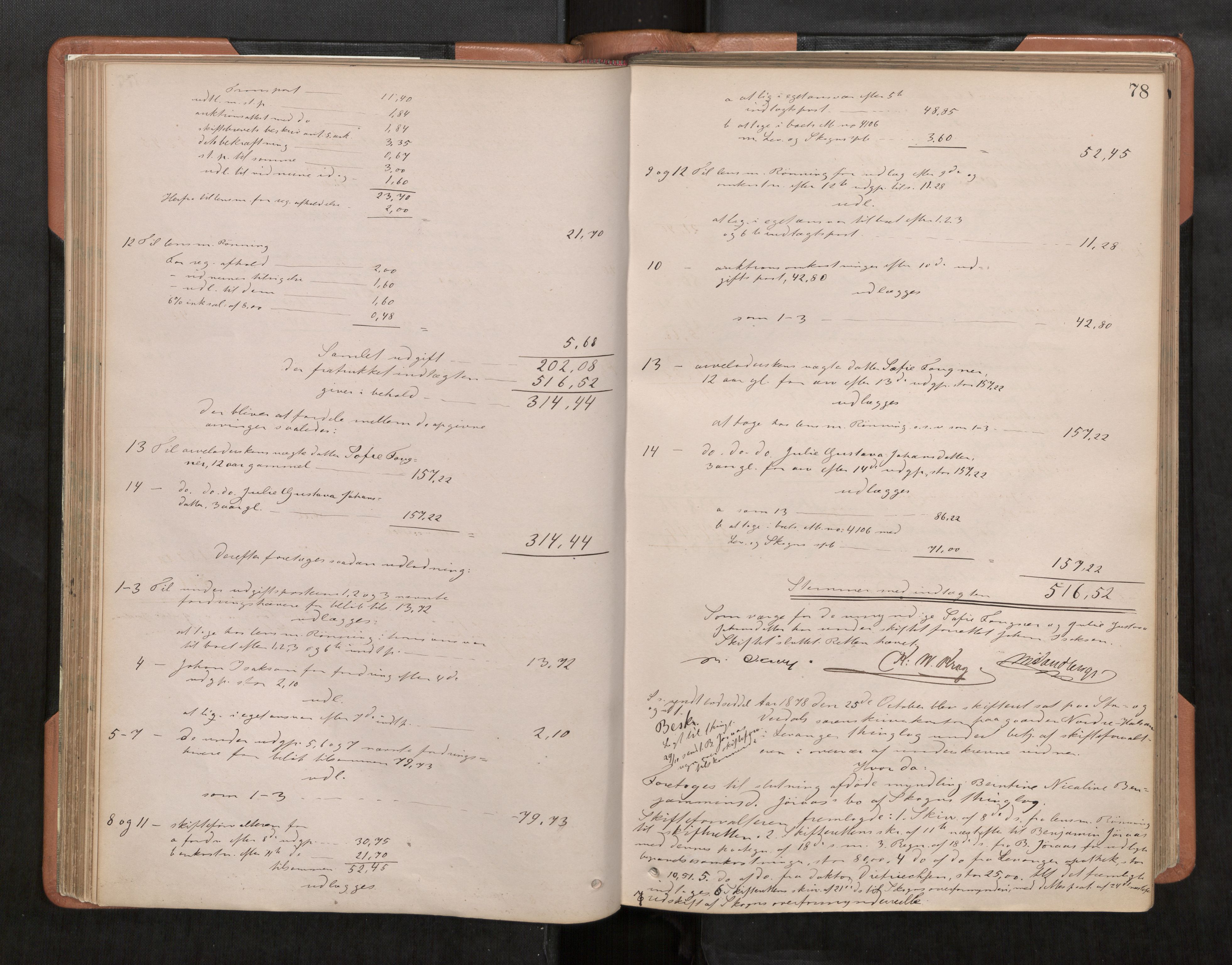 Stjør- og Verdal sorenskriveri, AV/SAT-A-4167/1/3/3A/L0044: Skifteslutningsprotokoll, 1877-1884, s. 78