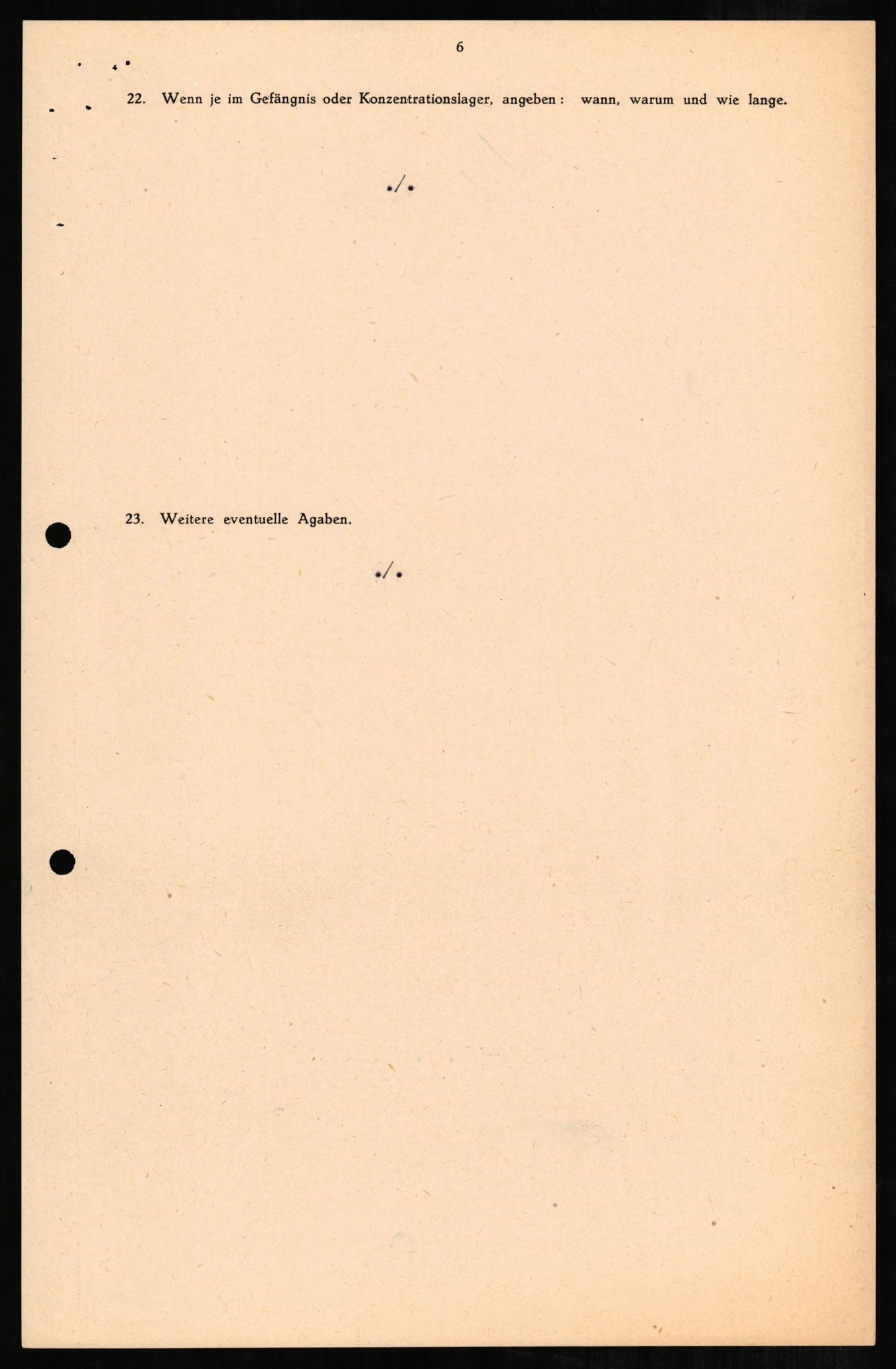 Forsvaret, Forsvarets overkommando II, AV/RA-RAFA-3915/D/Db/L0002: CI Questionaires. Tyske okkupasjonsstyrker i Norge. Tyskere., 1945-1946, s. 11