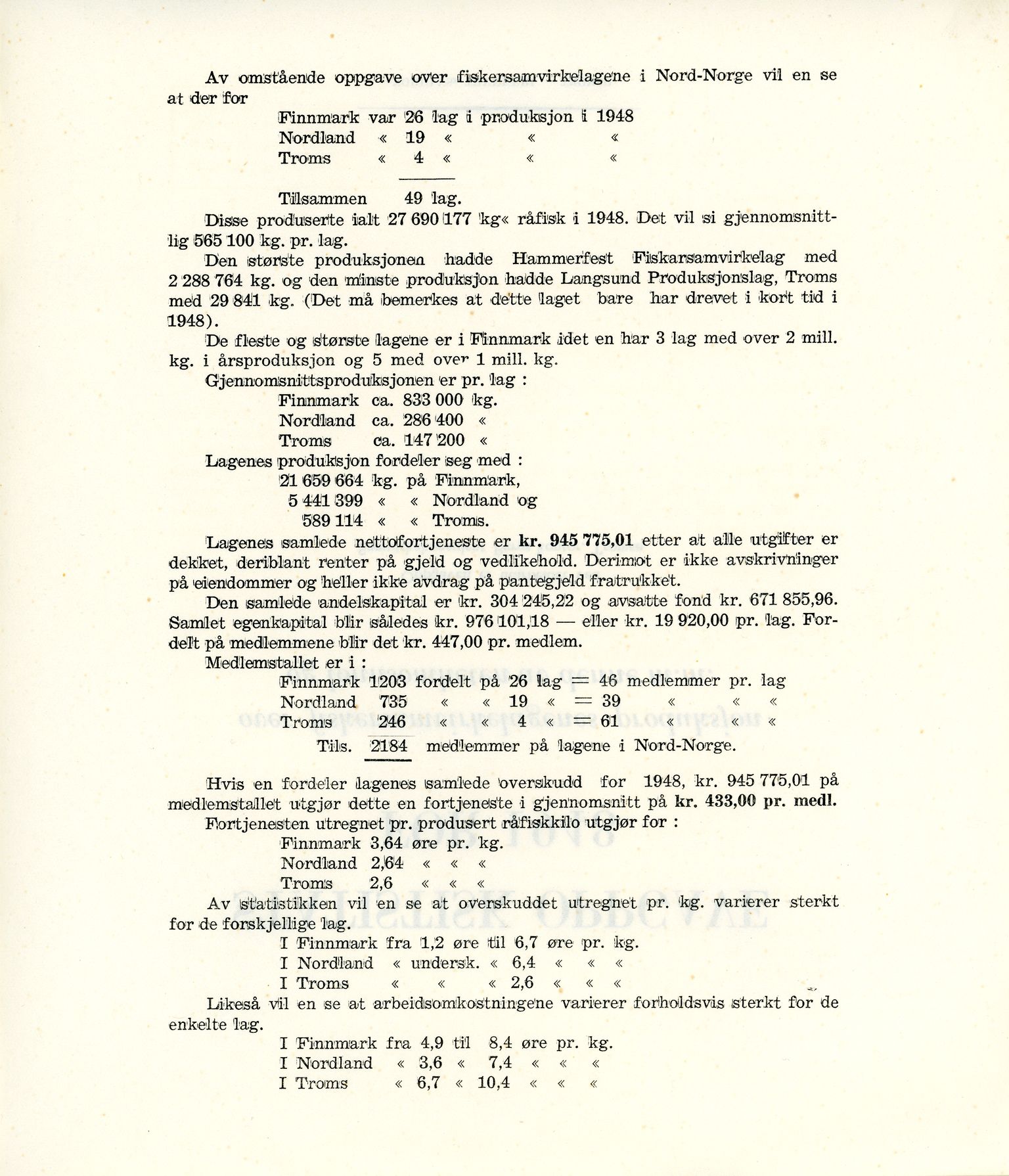 Vardø Fiskersamvirkelag, VAMU/A-0037/D/Da/L0006: Korrespondanse Re-St, 1947-1951