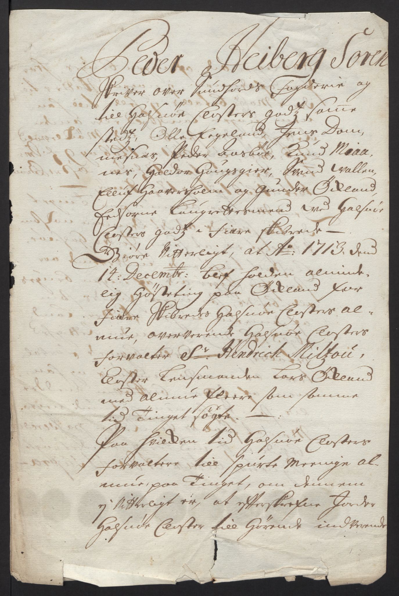 Rentekammeret inntil 1814, Reviderte regnskaper, Fogderegnskap, AV/RA-EA-4092/R48/L2989: Fogderegnskap Sunnhordland og Hardanger, 1713, s. 397
