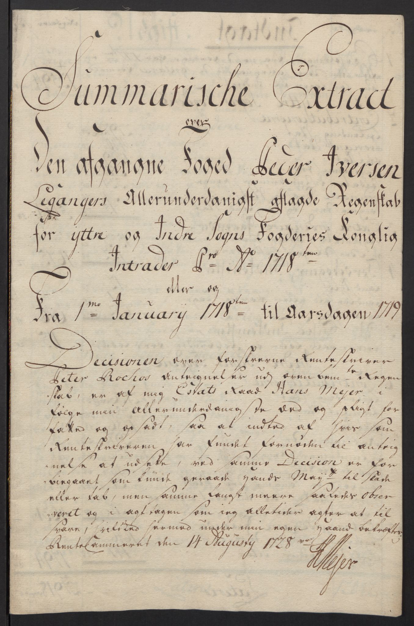 Rentekammeret inntil 1814, Reviderte regnskaper, Fogderegnskap, AV/RA-EA-4092/R52/L3321: Fogderegnskap Sogn, 1717-1718, s. 417