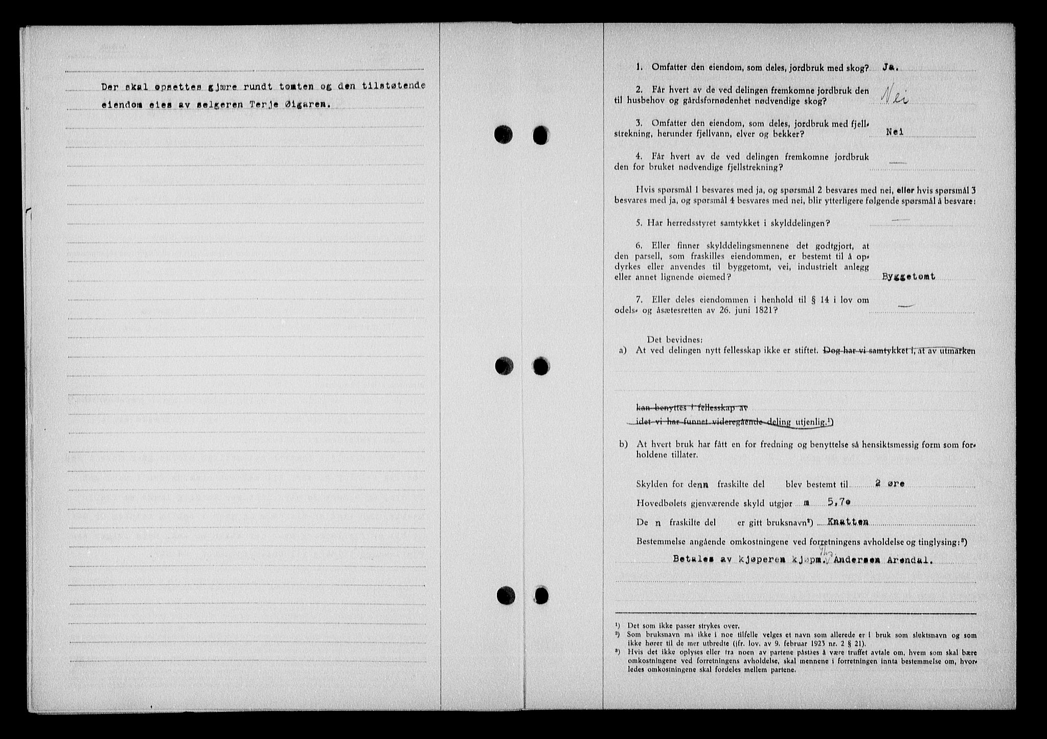 Nedenes sorenskriveri, SAK/1221-0006/G/Gb/Gba/L0048: Pantebok nr. A-II, 1940-1941, Dagboknr: 995/1940