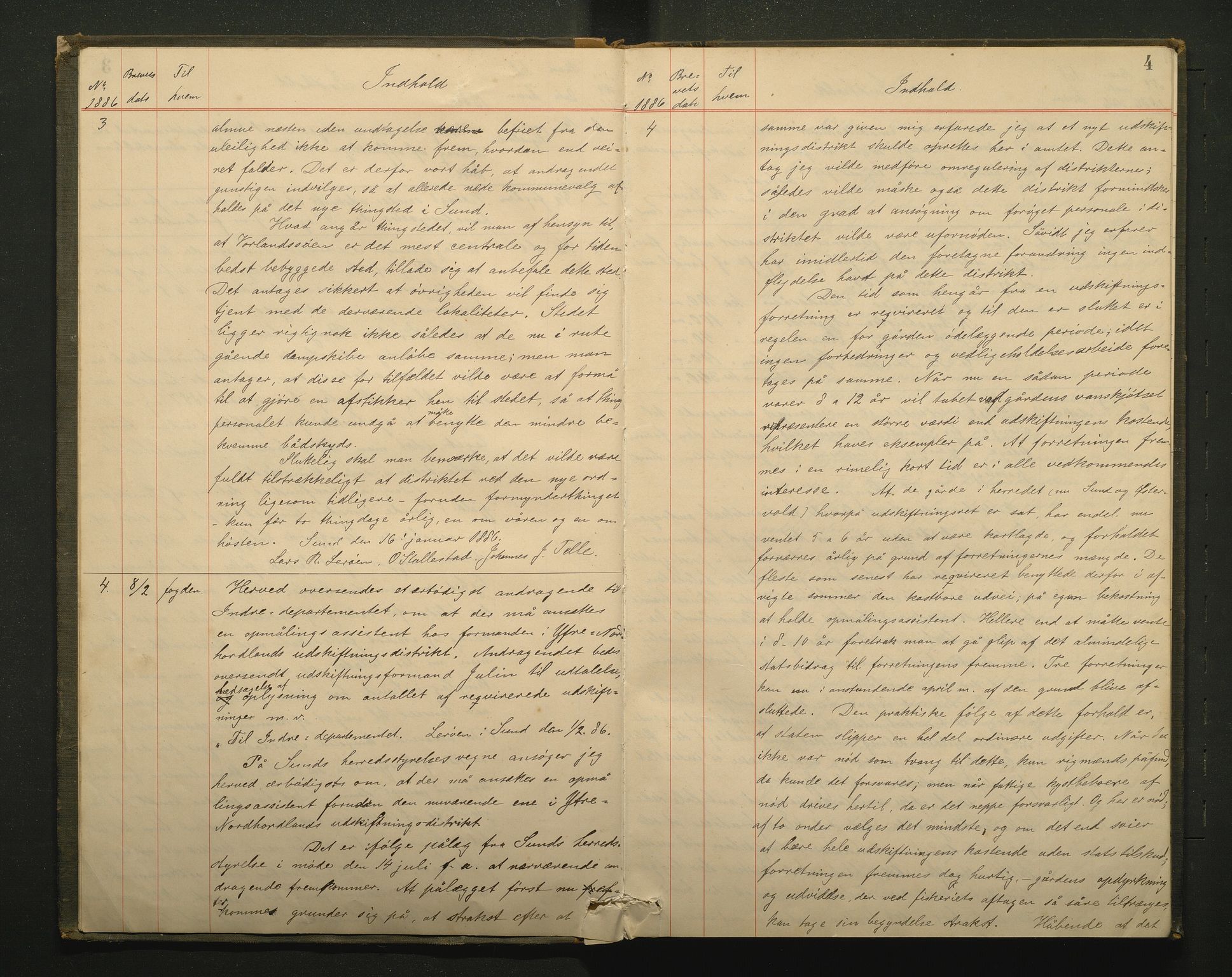 Sund kommune. Formannskapet, IKAH/1245-021/B/Ba/L0001: Kopibok for formannskapet, 1886-1908