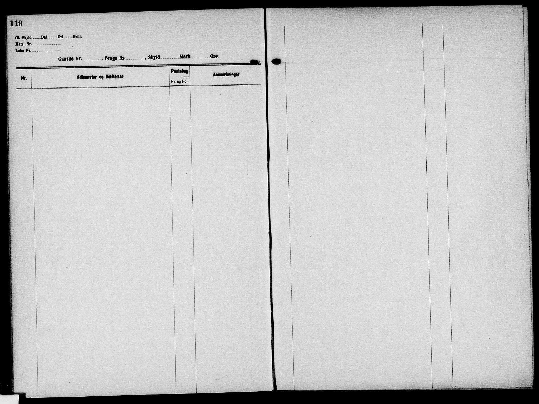 Solør tingrett, AV/SAH-TING-008/H/Ha/Hak/L0005: Panteregister nr. V, 1900-1935, s. 119