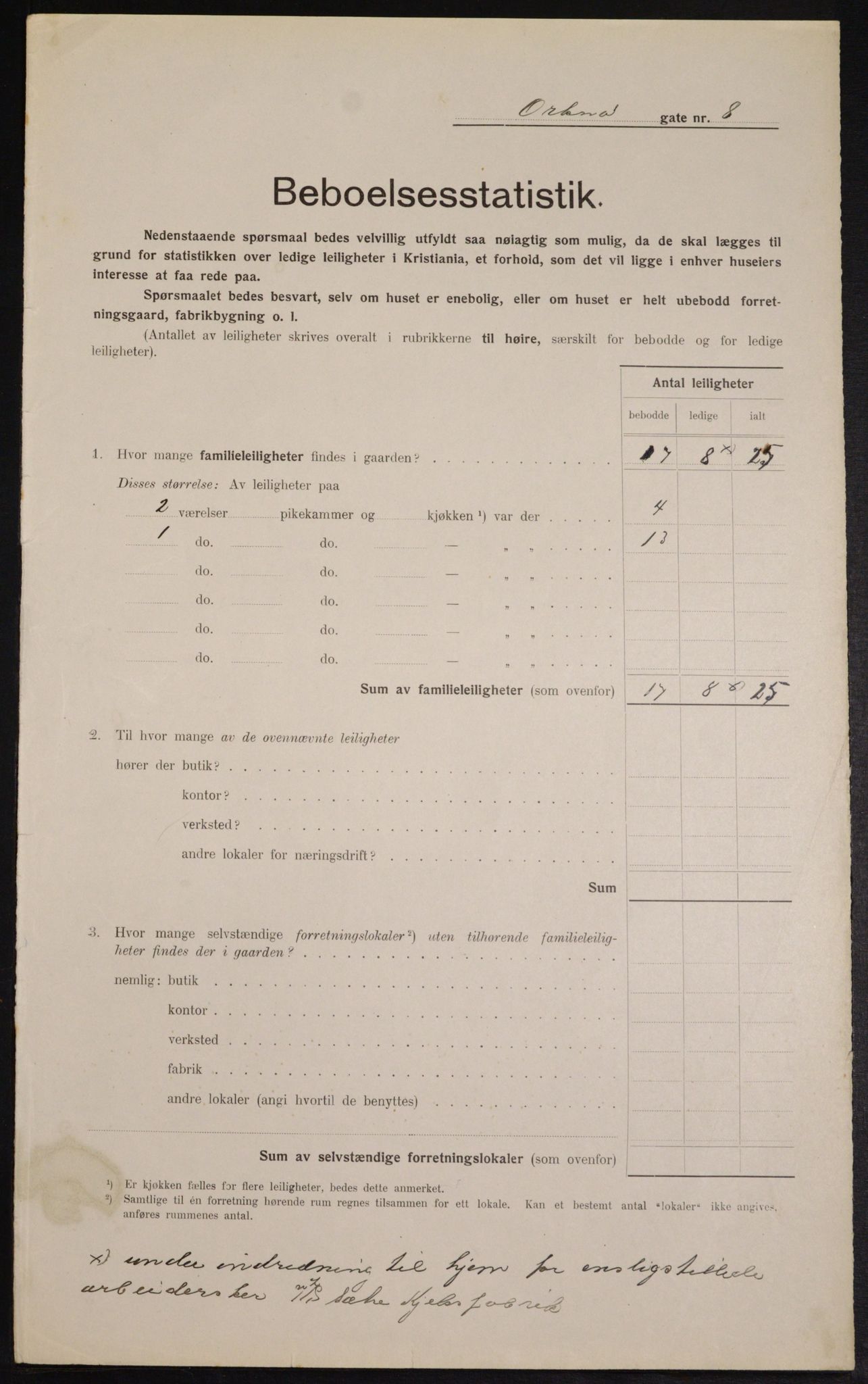 OBA, Kommunal folketelling 1.2.1913 for Kristiania, 1913, s. 76174