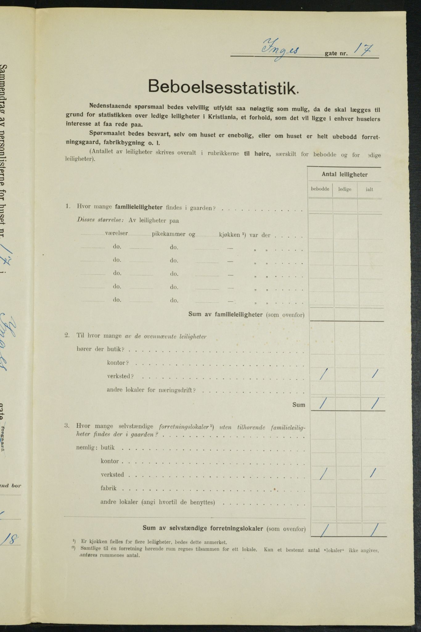 OBA, Kommunal folketelling 1.2.1914 for Kristiania, 1914, s. 44002