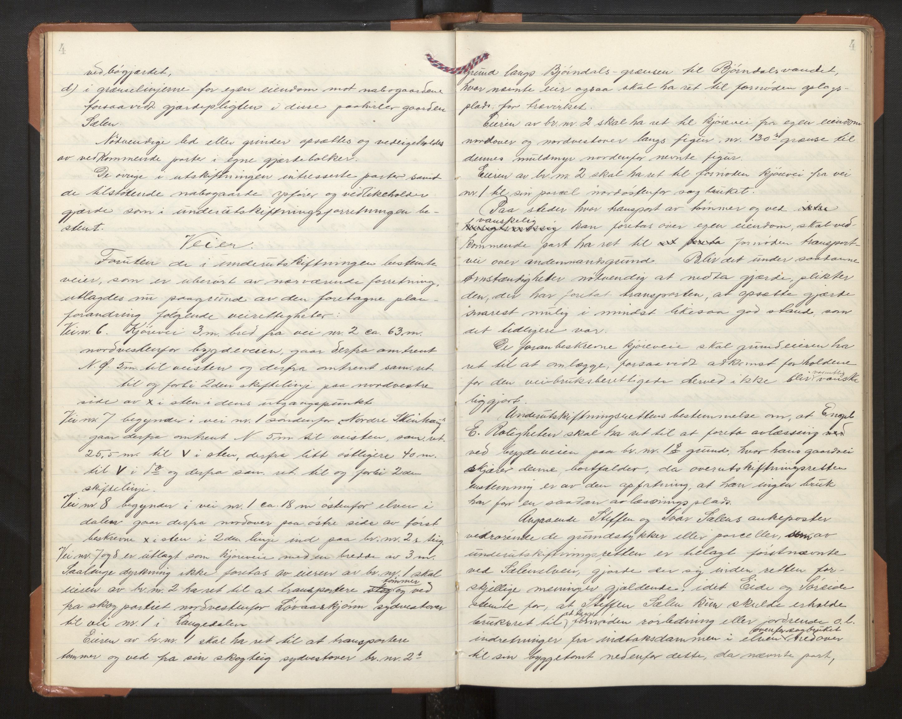 Hordaland jordskiftedøme - II Ytre Nordhordland jordskiftedistrikt, AV/SAB-A-6901/A/Aa/L0030: Forhandlingsprotokoll, 1917-1919, s. 4