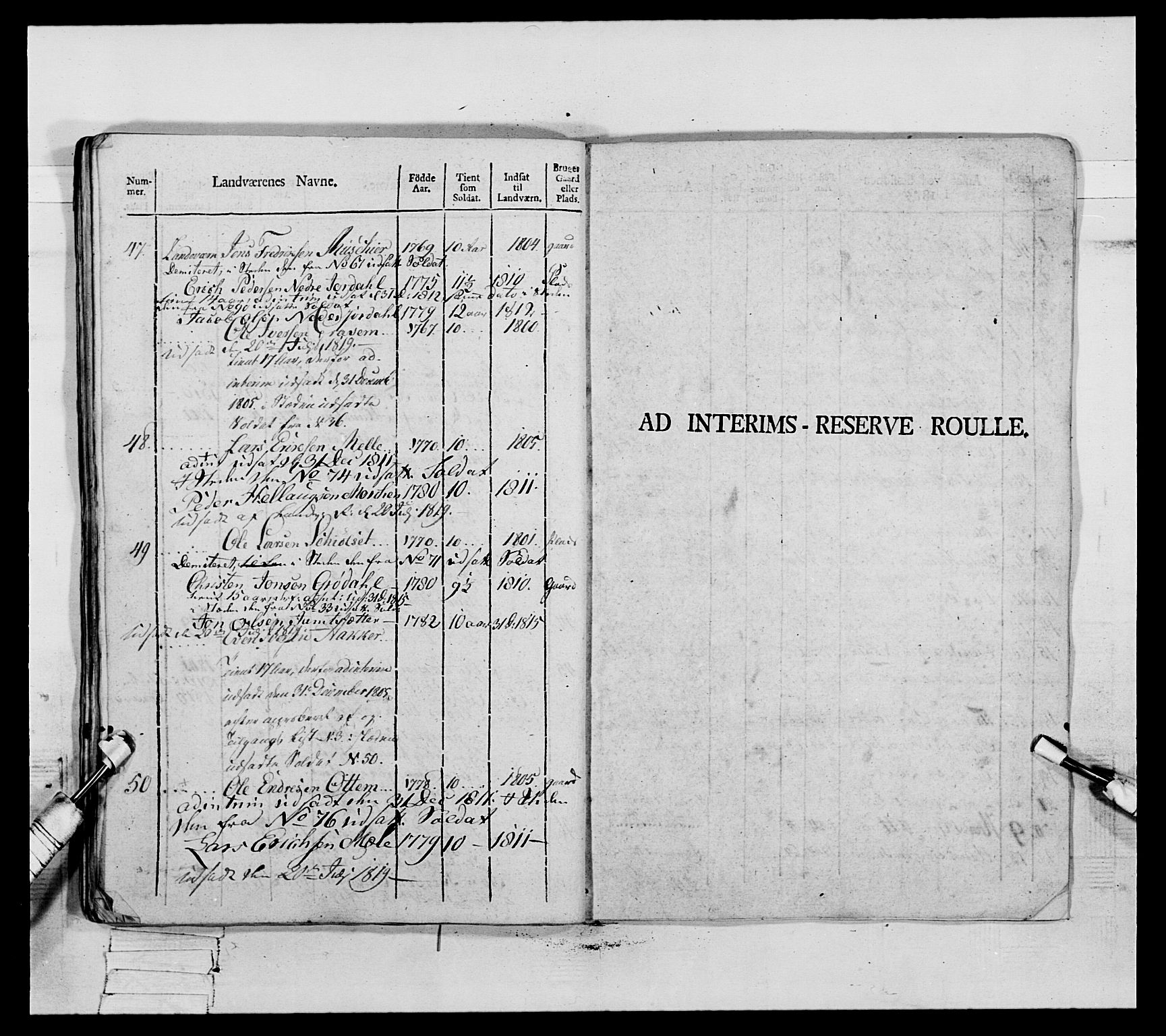 Generalitets- og kommissariatskollegiet, Det kongelige norske kommissariatskollegium, AV/RA-EA-5420/E/Eh/L0083a: 2. Trondheimske nasjonale infanteriregiment, 1810, s. 289