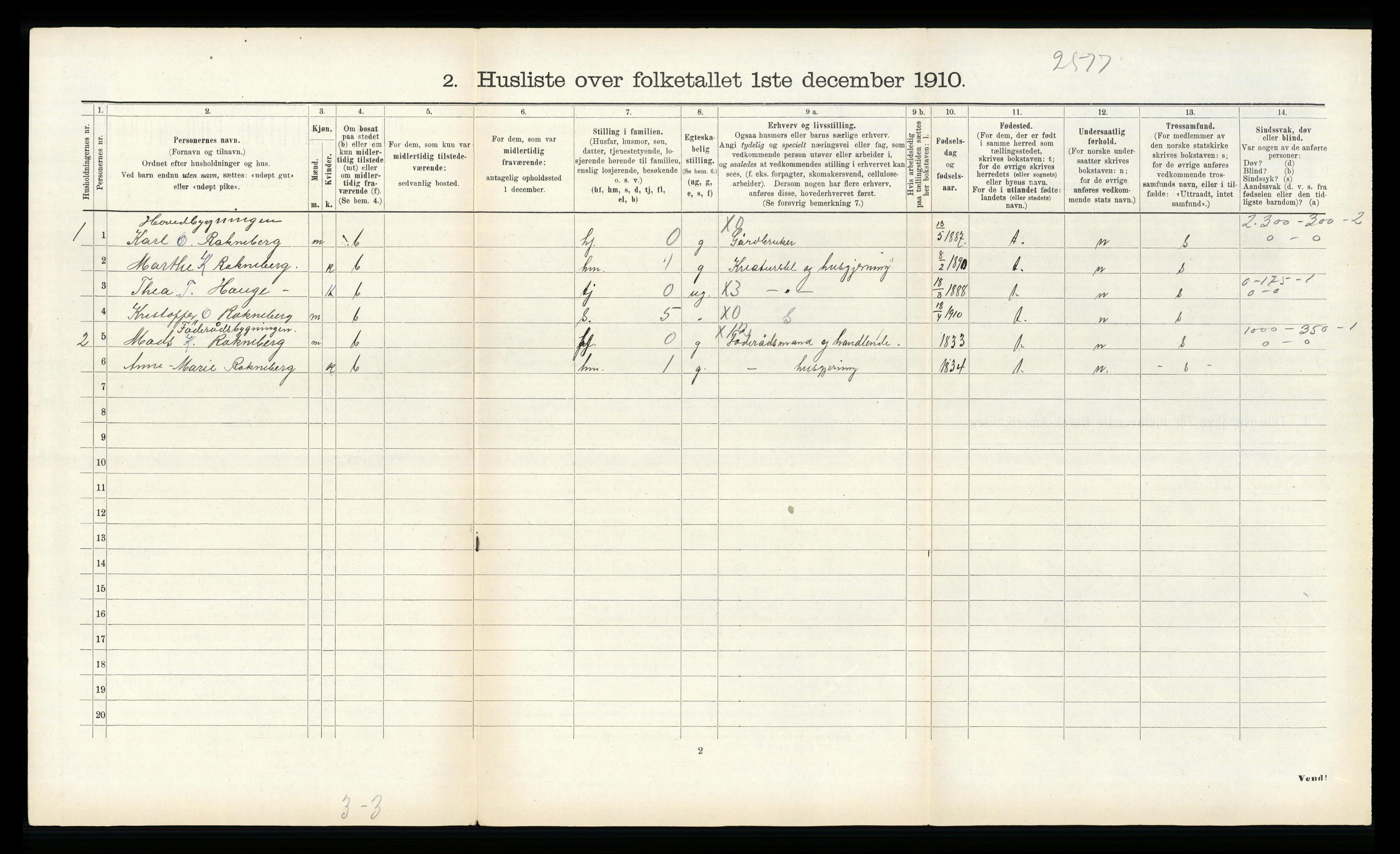 RA, Folketelling 1910 for 1429 Ytre Holmedal herred, 1910, s. 969