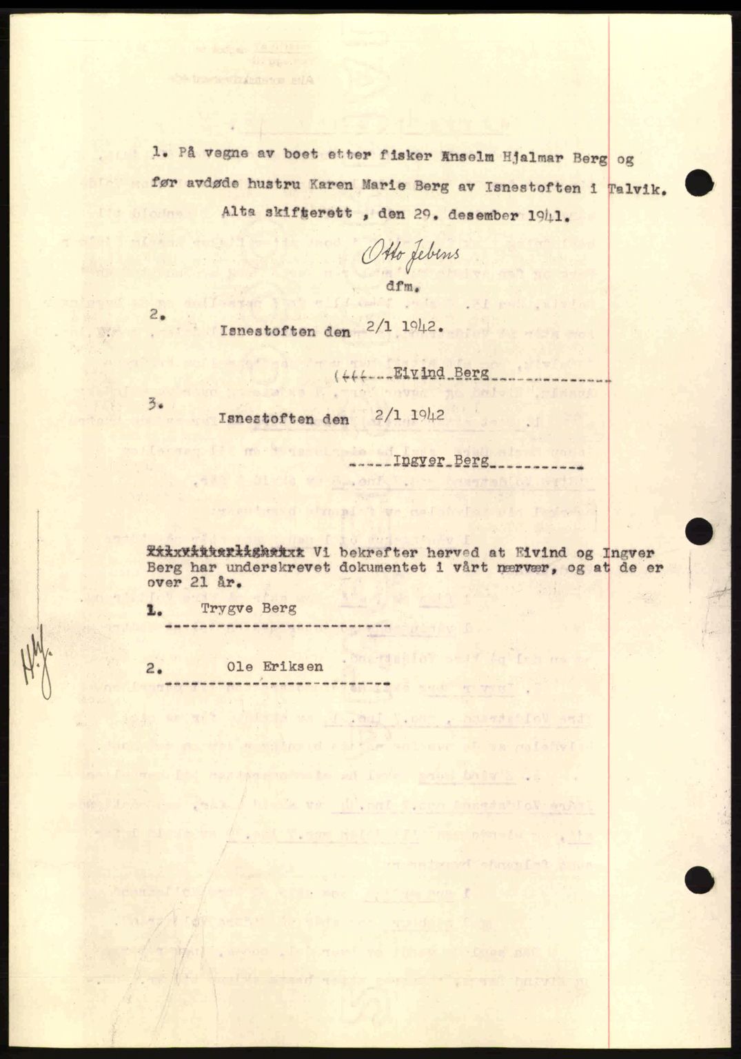 Alta fogderi/sorenskriveri, SATØ/SATØ-5/1/K/Kd/L0033pantebok: Pantebok nr. 33, 1940-1943, Dagboknr: 10/1942