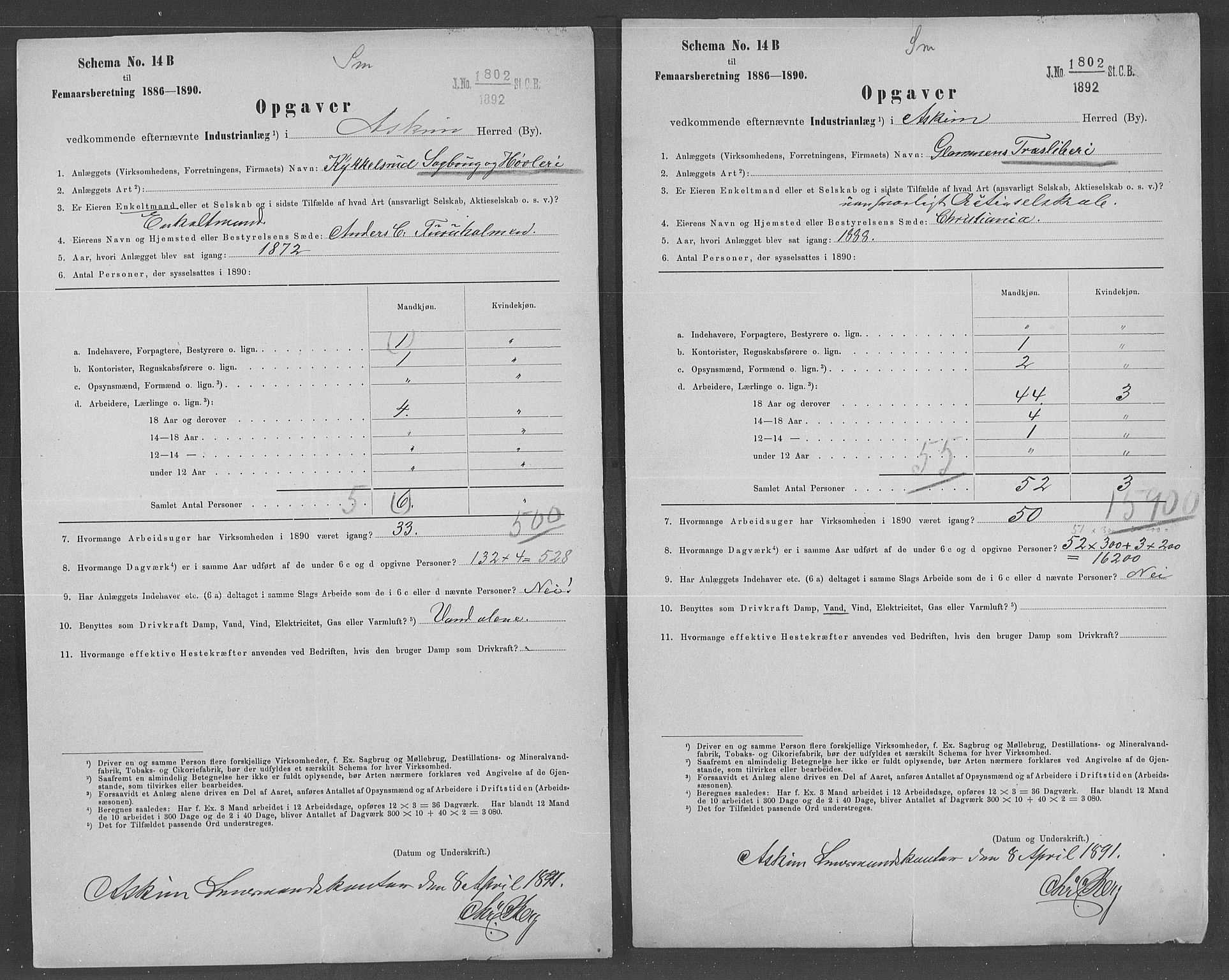 Statistisk sentralbyrå, Næringsøkonomiske emner, Generelt - Amtmennenes femårsberetninger, AV/RA-S-2233/F/Fa/L0074: --, 1890, s. 220