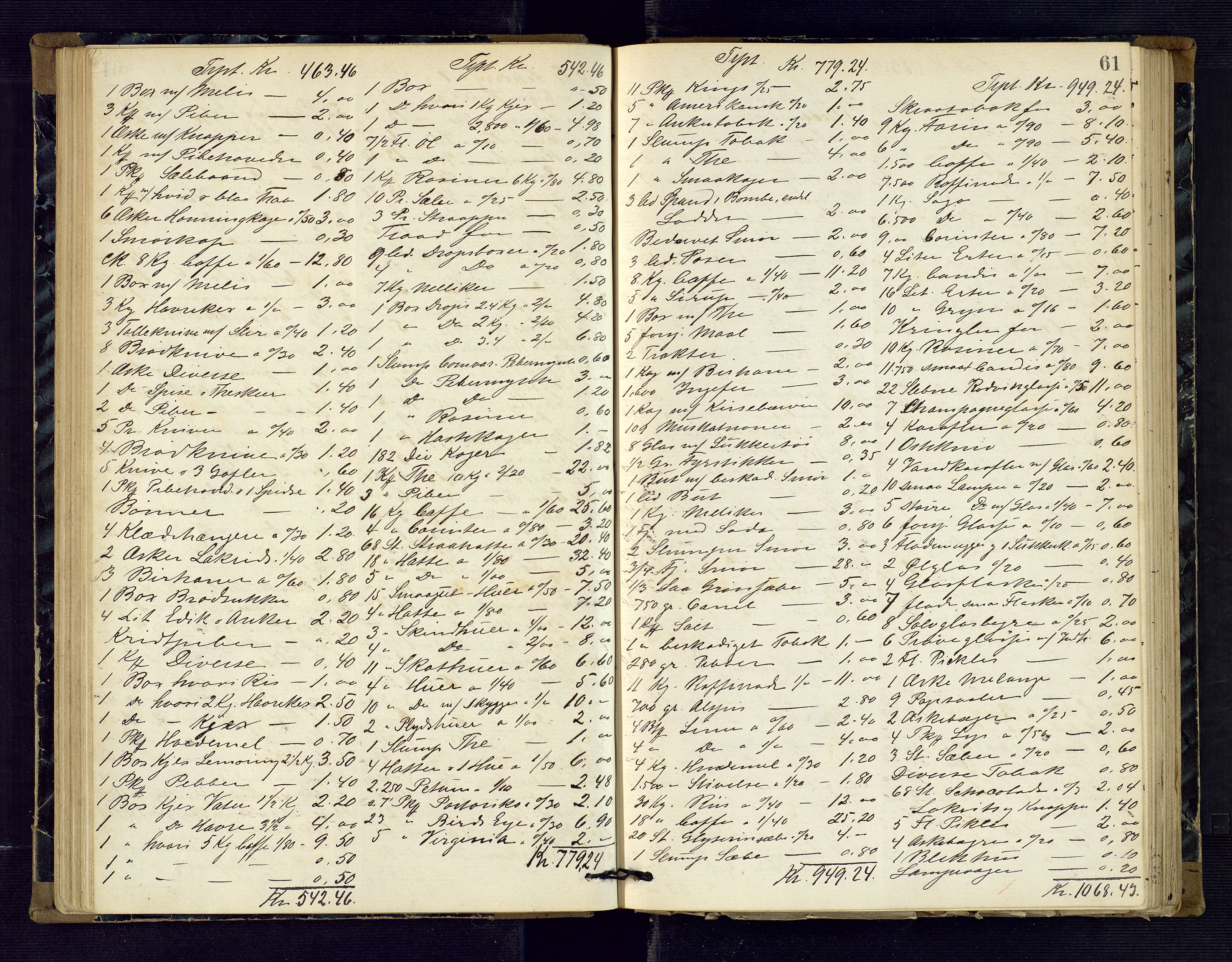 Risør byfogd, AV/SAK-1222-0005/H/Hc/L0004: Skifteprotokoll nr. 3B, 1882-1886, s. 61