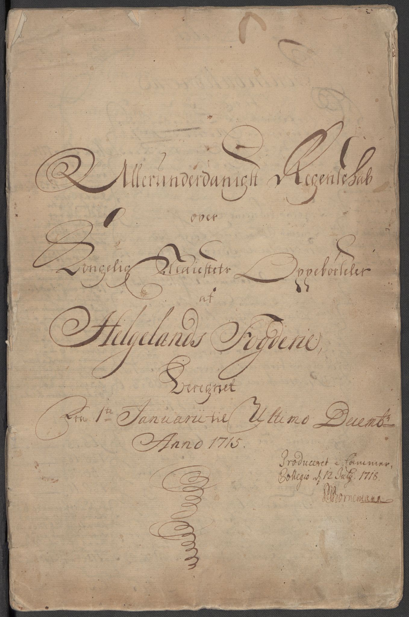 Rentekammeret inntil 1814, Reviderte regnskaper, Fogderegnskap, RA/EA-4092/R65/L4513: Fogderegnskap Helgeland, 1714-1715, s. 468