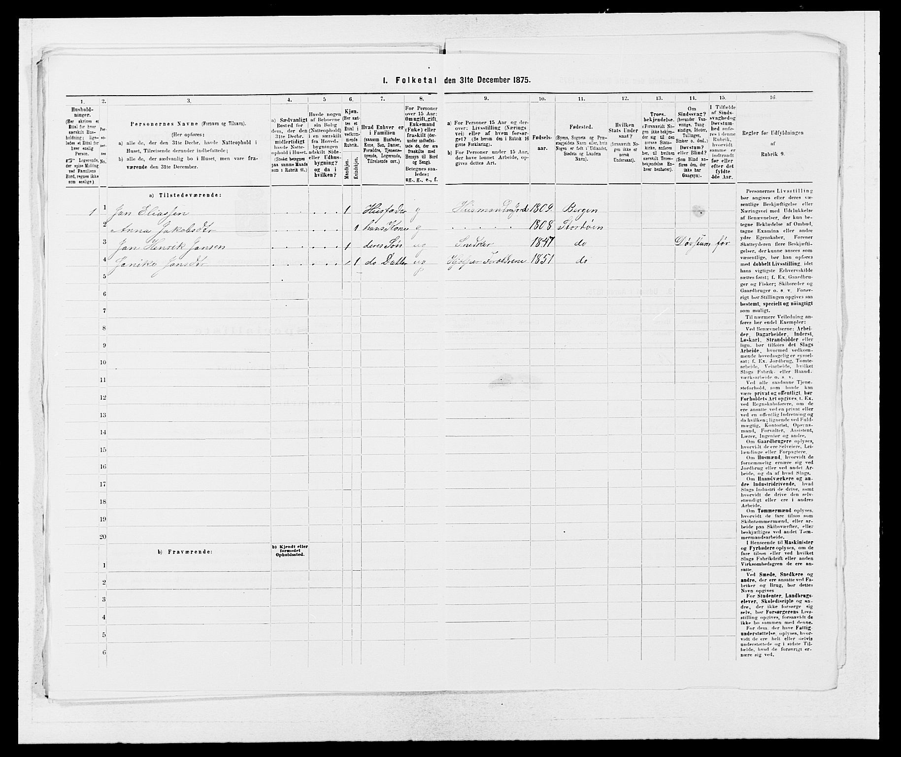 SAB, Folketelling 1875 for 1221P Stord prestegjeld, 1875, s. 92