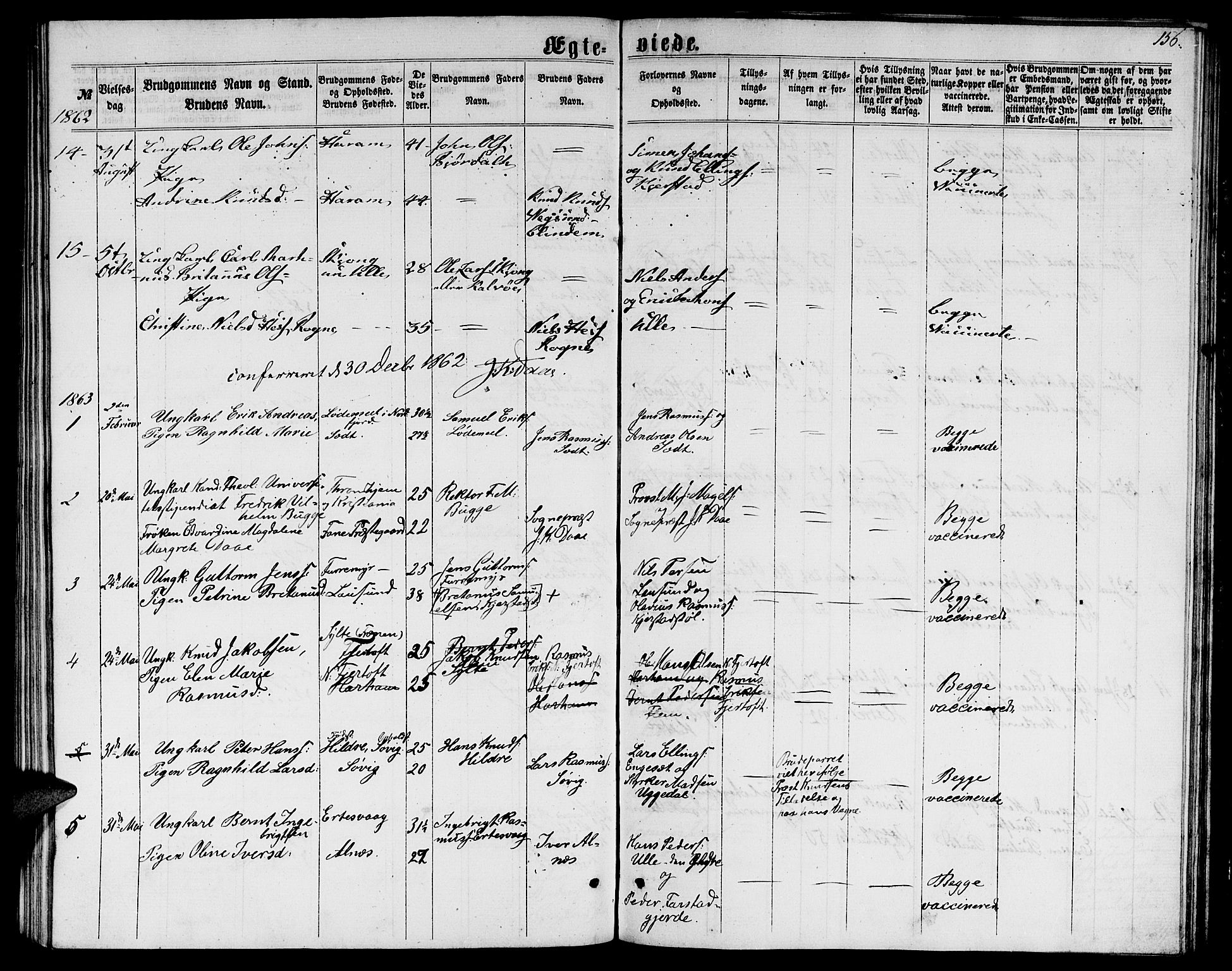 Ministerialprotokoller, klokkerbøker og fødselsregistre - Møre og Romsdal, AV/SAT-A-1454/536/L0508: Klokkerbok nr. 536C03, 1860-1870, s. 156