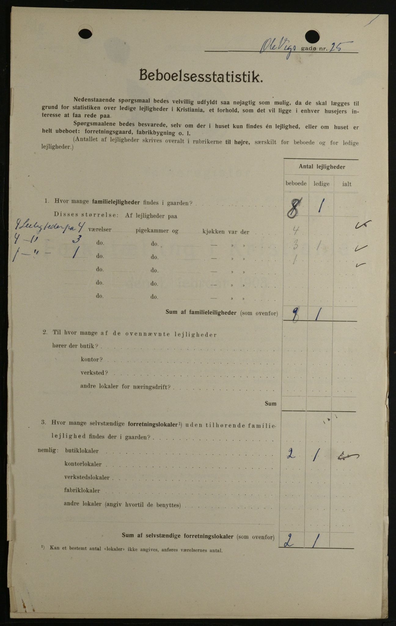 OBA, Kommunal folketelling 1.2.1908 for Kristiania kjøpstad, 1908, s. 67847