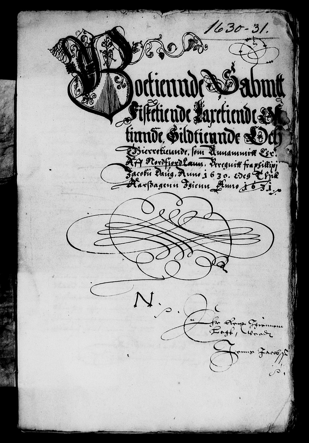 Rentekammeret inntil 1814, Reviderte regnskaper, Lensregnskaper, RA/EA-5023/R/Rb/Rbt/L0055: Bergenhus len, 1630-1631