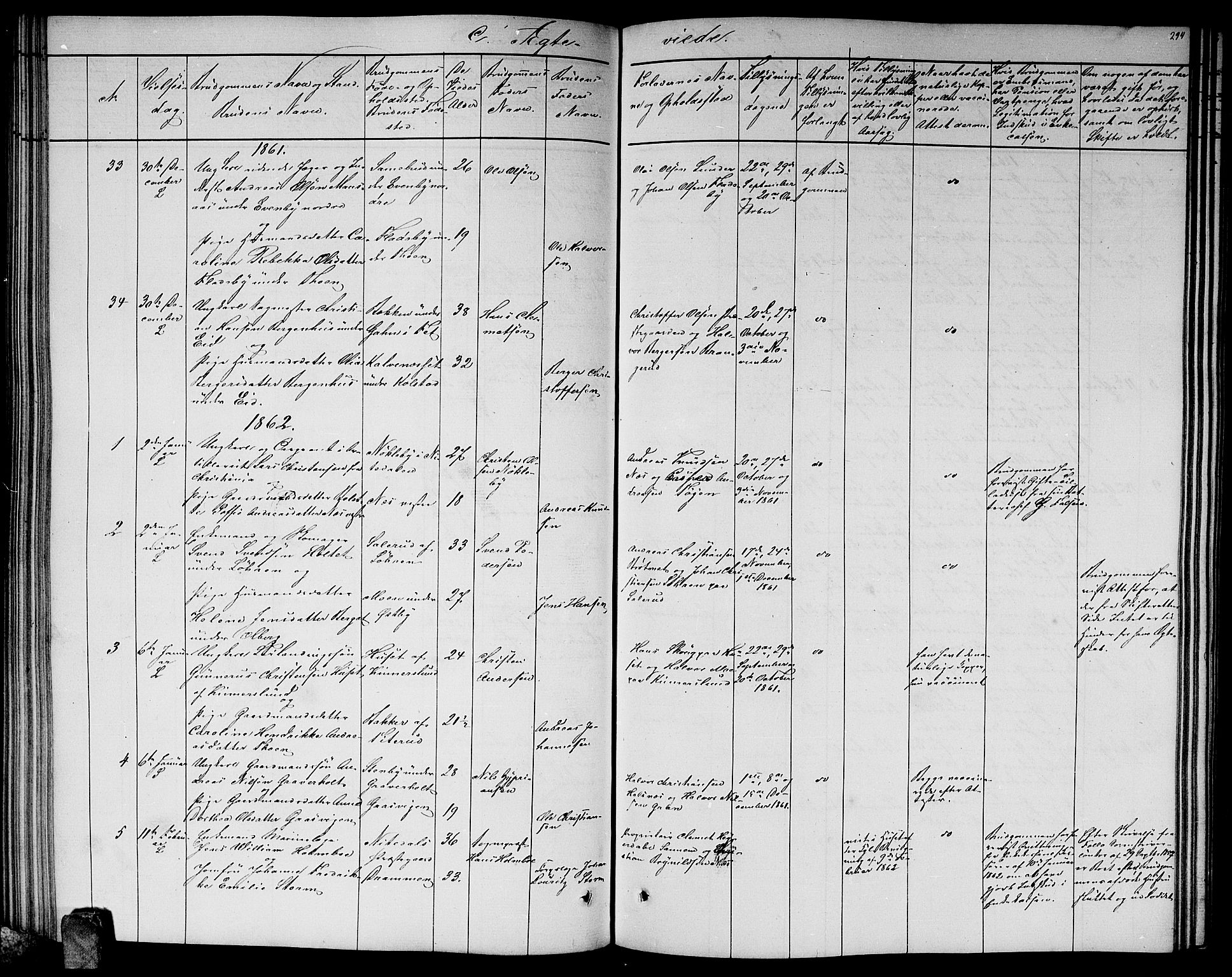 Høland prestekontor Kirkebøker, SAO/A-10346a/G/Ga/L0004: Klokkerbok nr. I 4, 1854-1862, s. 294