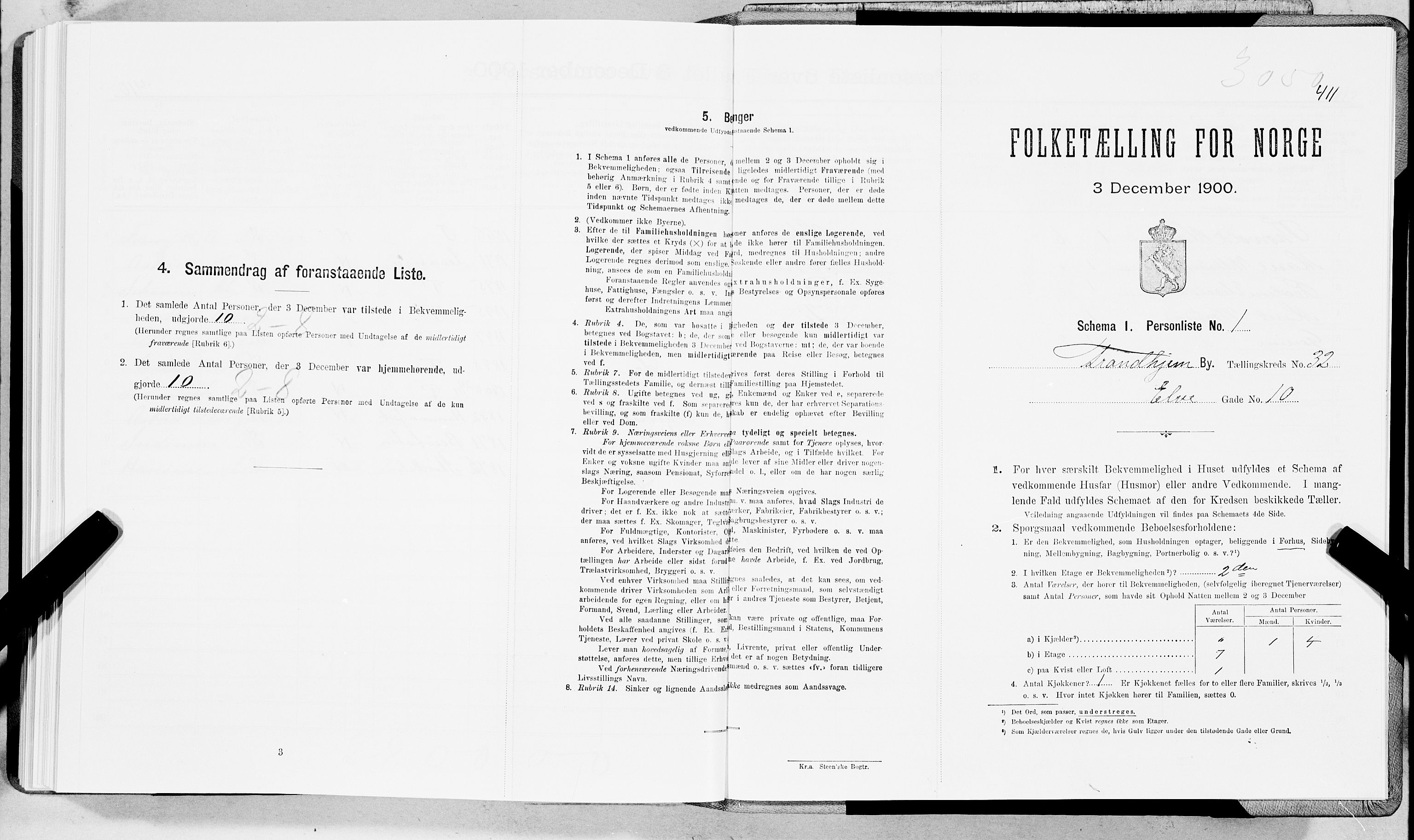 SAT, Folketelling 1900 for 1601 Trondheim kjøpstad, 1900, s. 5310