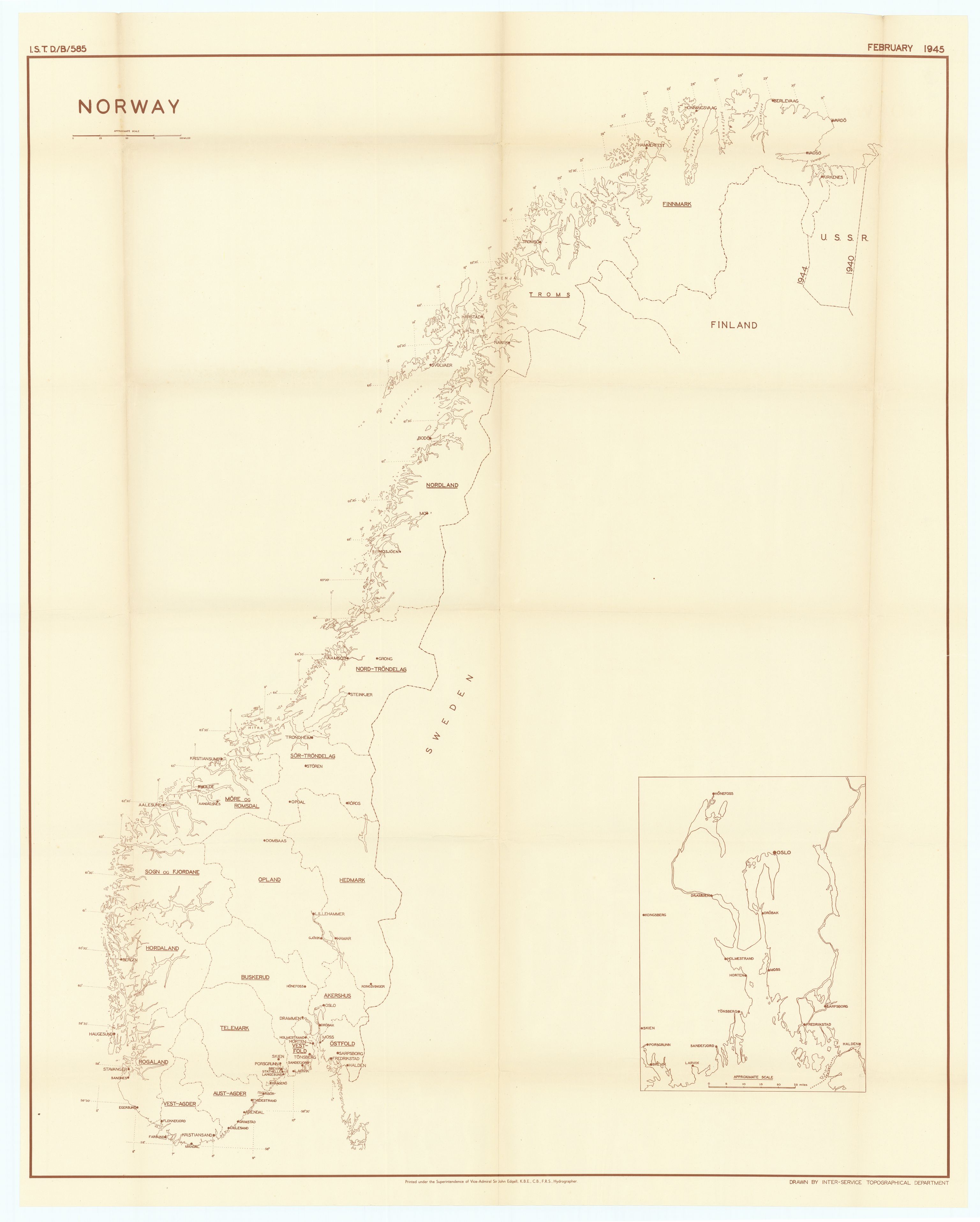 Forsvaret, Forsvarets overkommando II, AV/RA-RAFA-3915/D/Dd/L0004: Index of Reports on Norway, 1943-1944, s. 14
