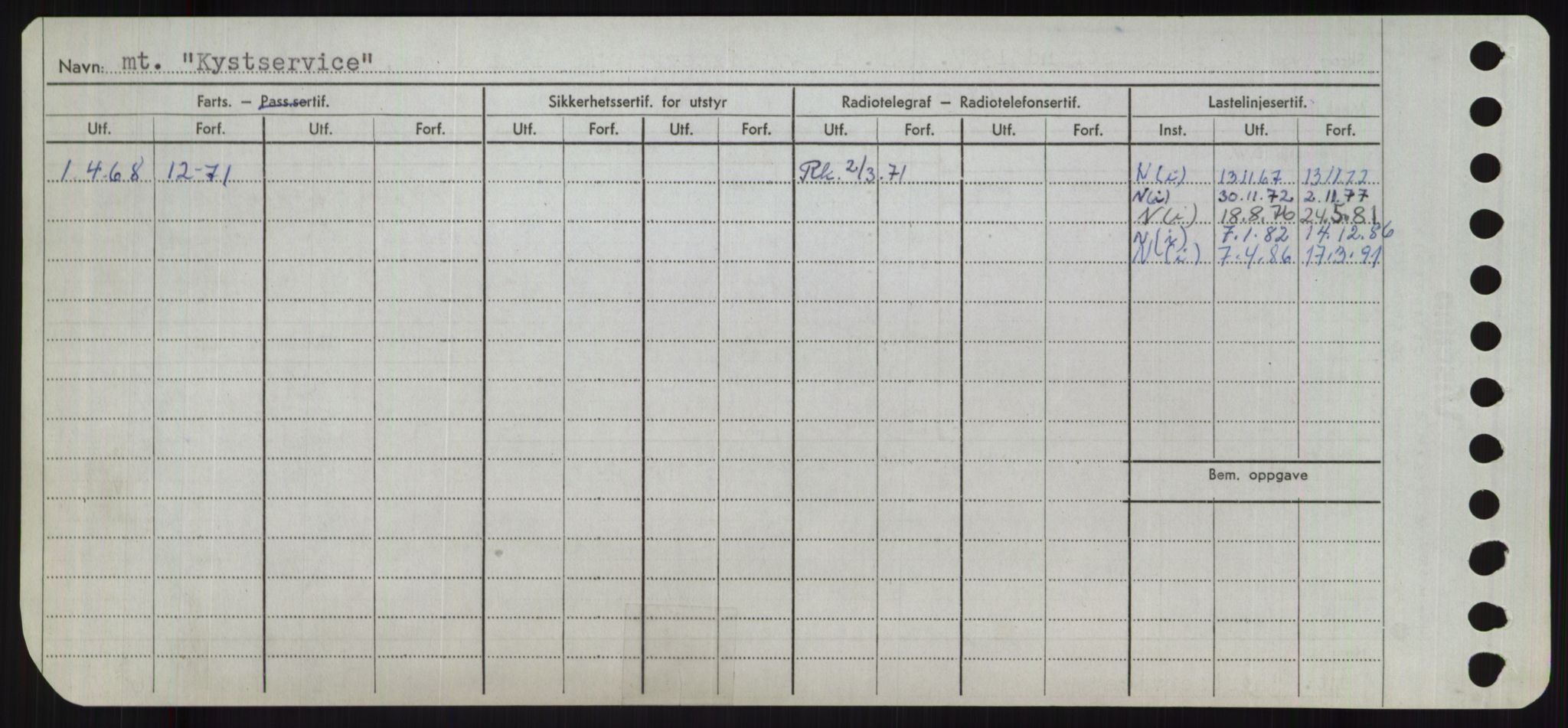 Sjøfartsdirektoratet med forløpere, Skipsmålingen, AV/RA-S-1627/H/Ha/L0003/0002: Fartøy, Hilm-Mar / Fartøy, Kom-Mar, s. 196