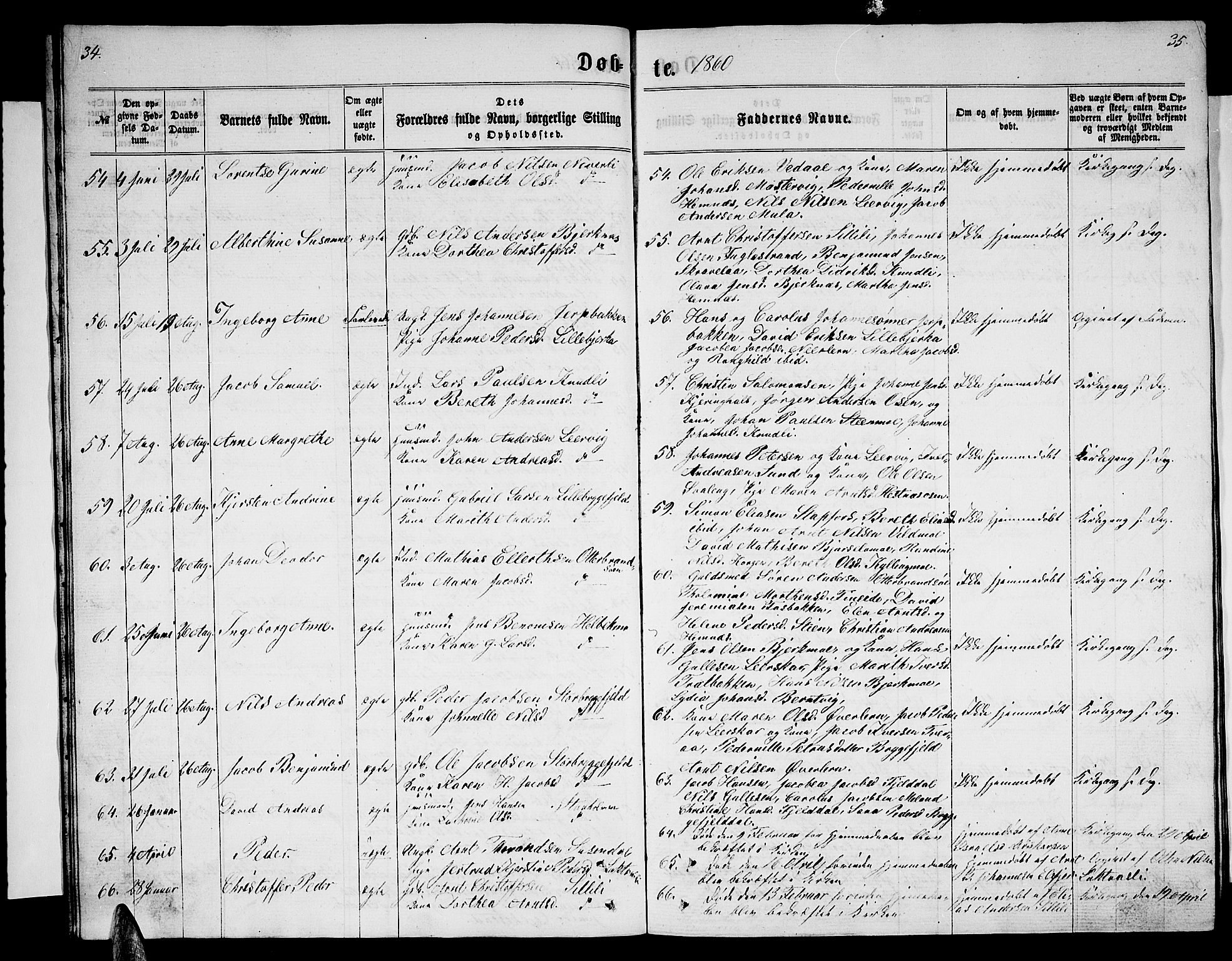 Ministerialprotokoller, klokkerbøker og fødselsregistre - Nordland, AV/SAT-A-1459/825/L0365: Klokkerbok nr. 825C02, 1858-1873, s. 34-35