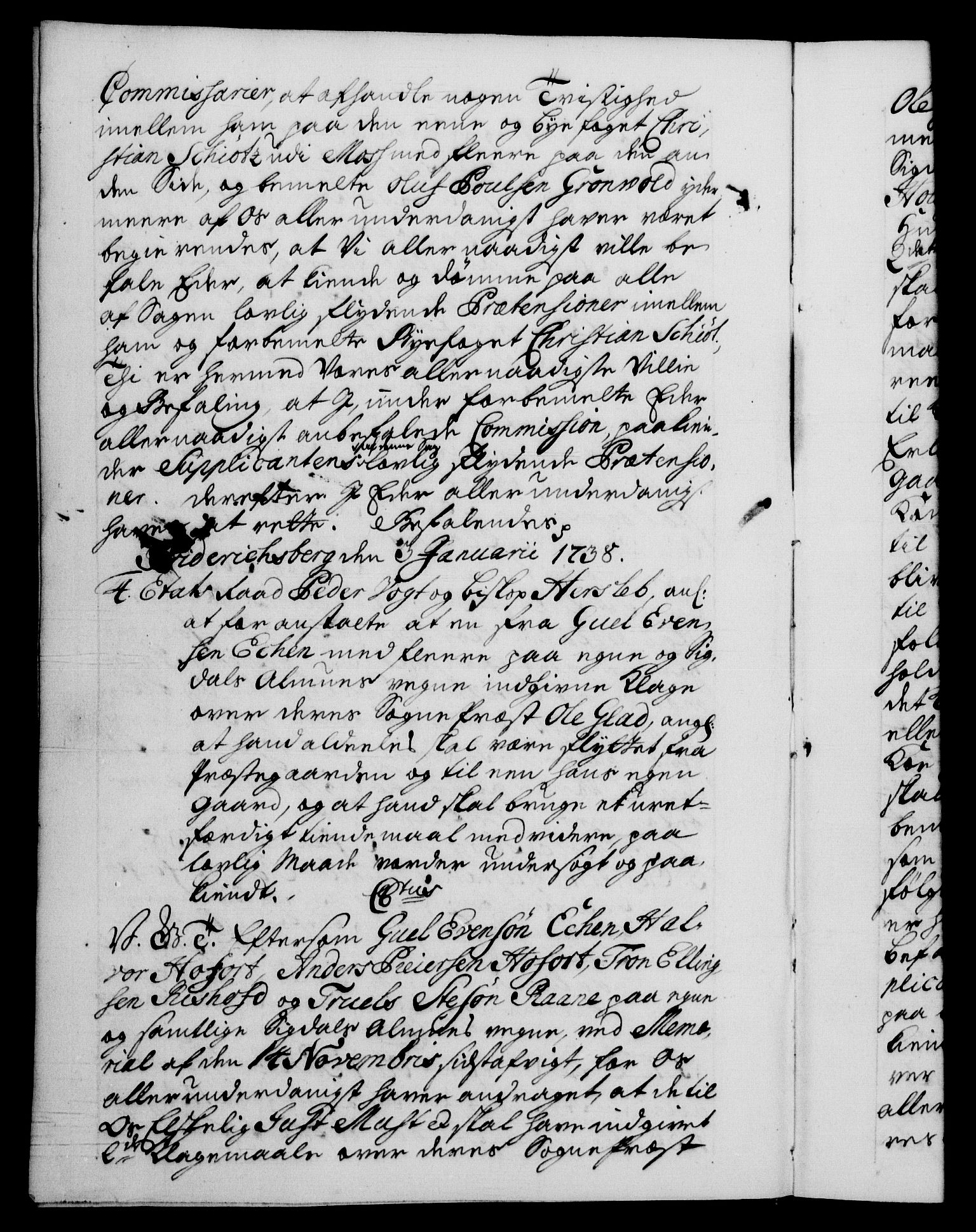 Danske Kanselli 1572-1799, AV/RA-EA-3023/F/Fc/Fca/Fcab/L0028: Norske tegnelser, 1738-1740, s. 2b