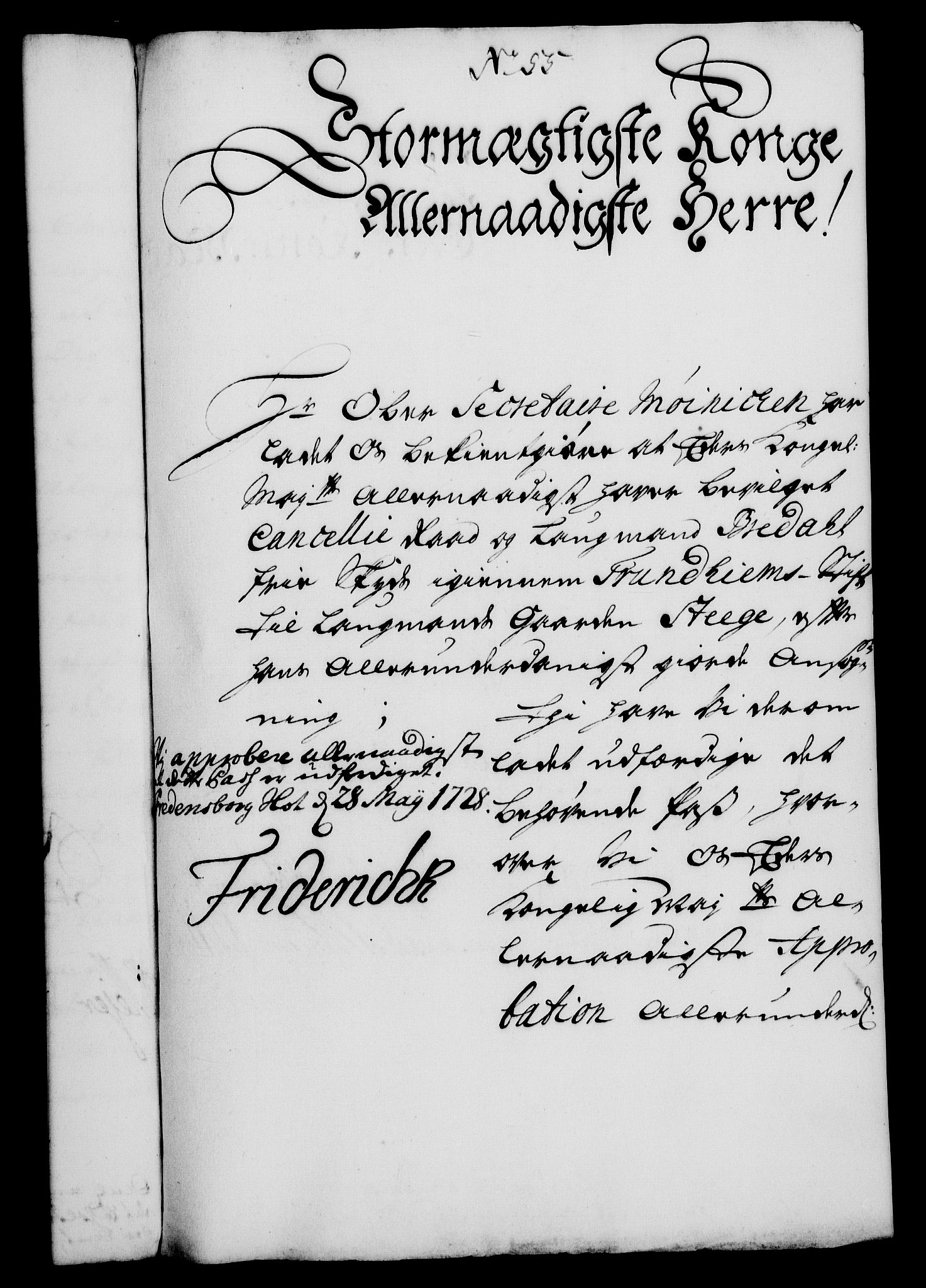 Rentekammeret, Kammerkanselliet, RA/EA-3111/G/Gf/Gfa/L0011: Norsk relasjons- og resolusjonsprotokoll (merket RK 52.11), 1728, s. 396